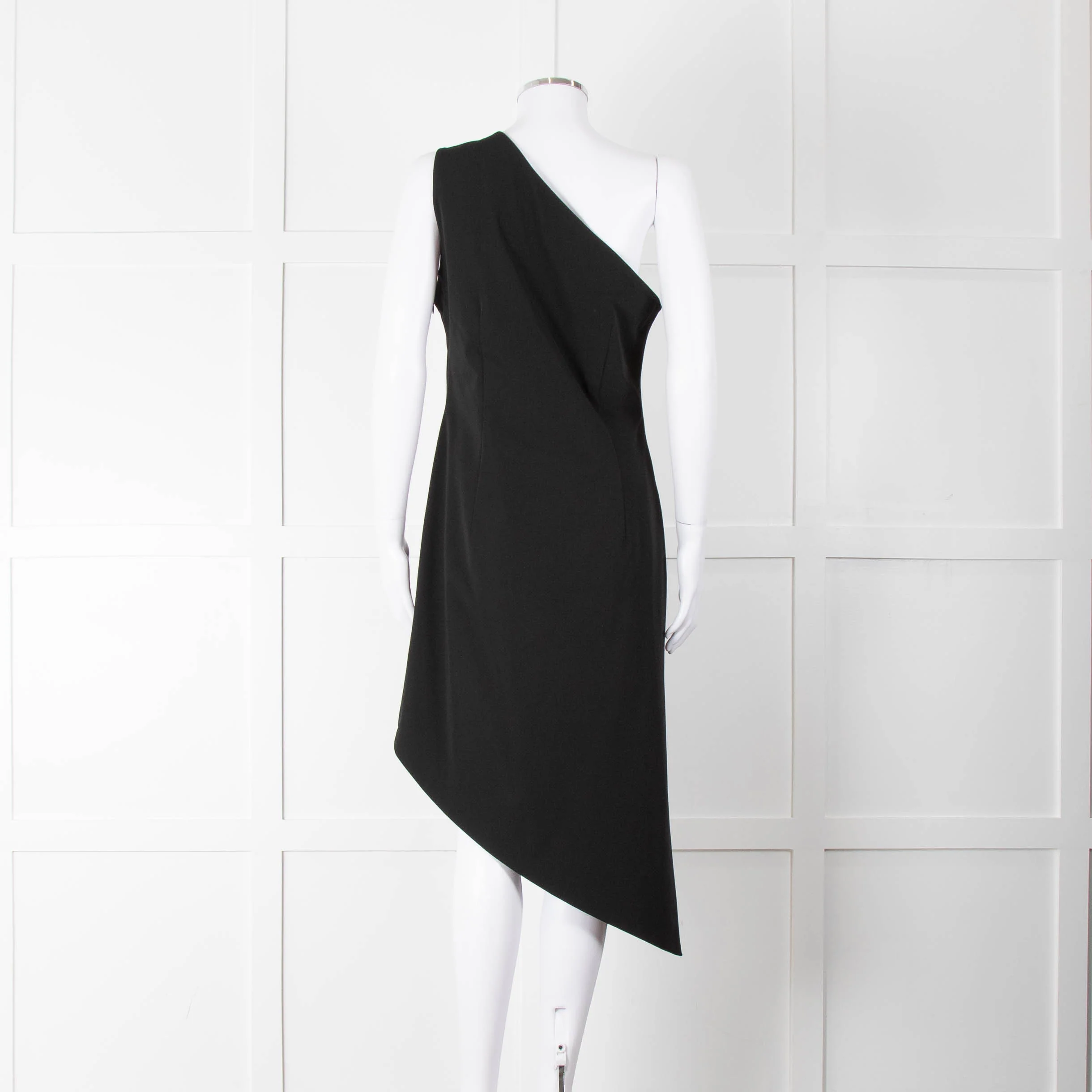 MM6 Maison Margiela Black One Shoulder Asymmetric Dress - Image 5