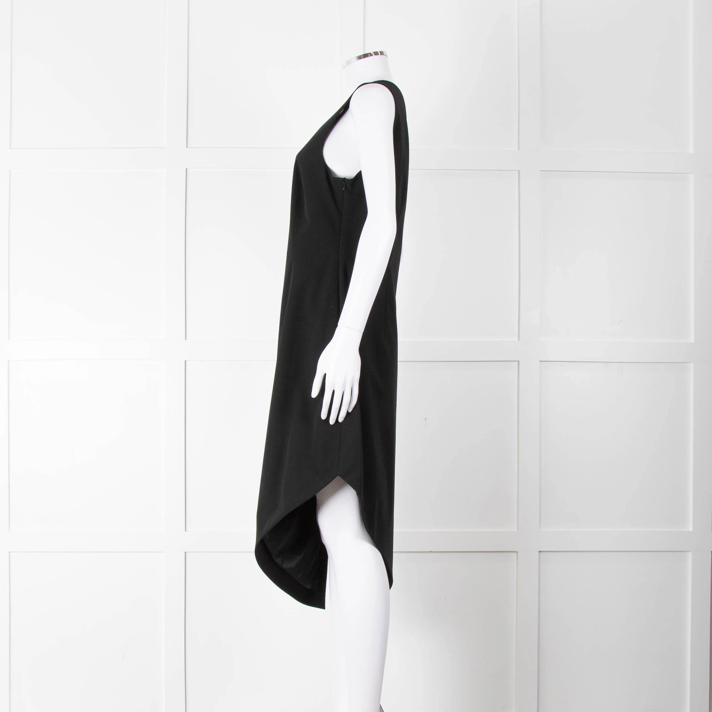 MM6 Maison Margiela Black One Shoulder Asymmetric Dress - Image 7