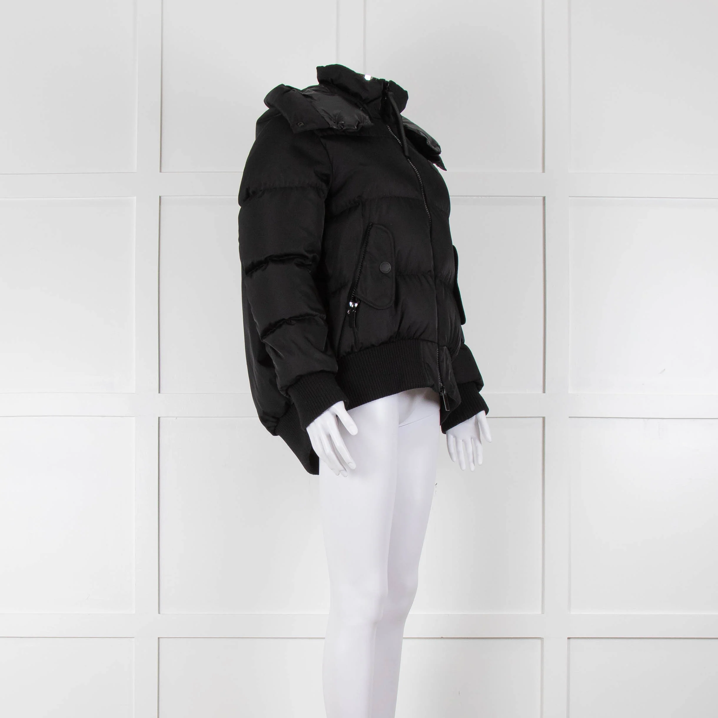 Moncler Black Nylon Autun Giubutto Bomber - Image 2