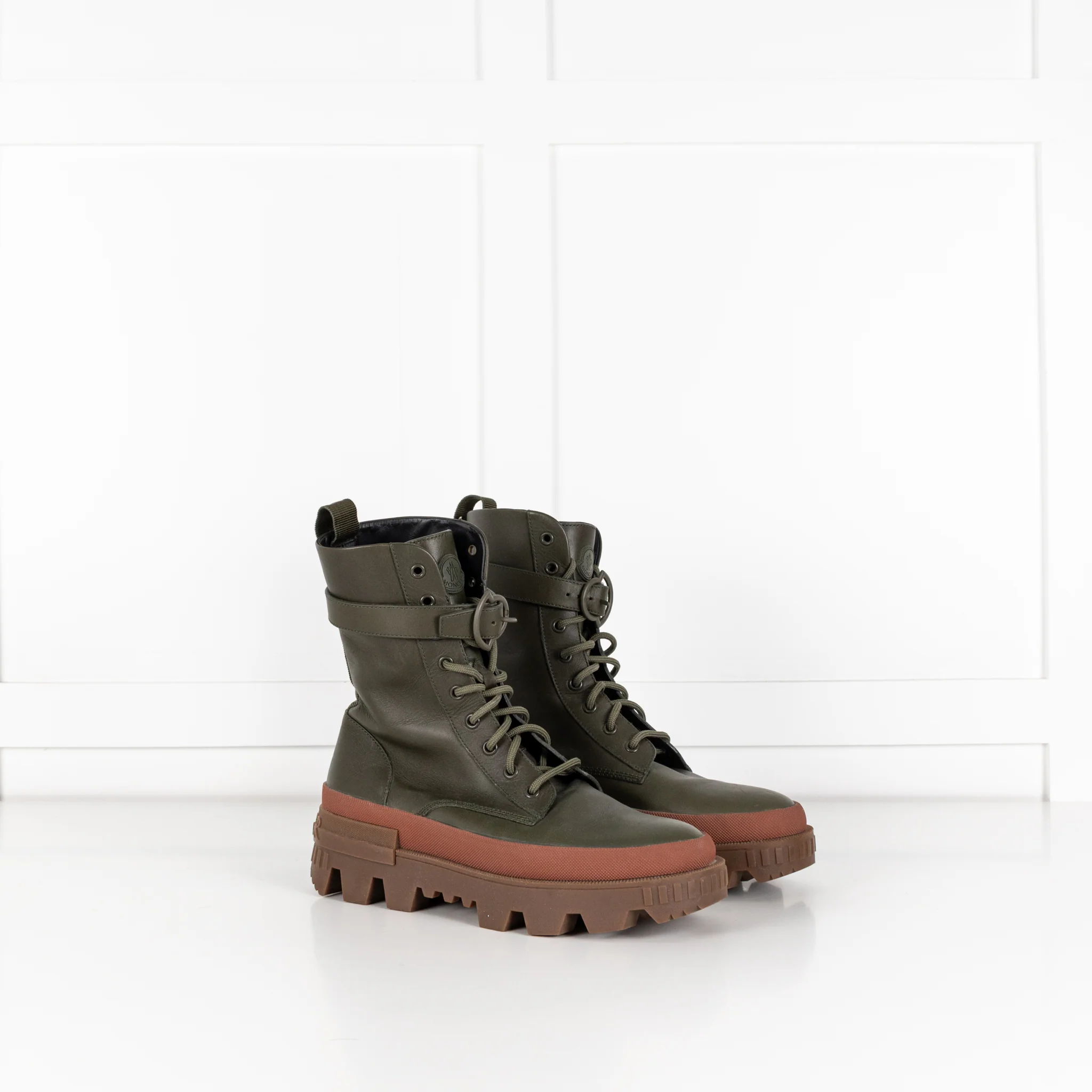 Moncler Carinne Green Hiker Boots - Image 6