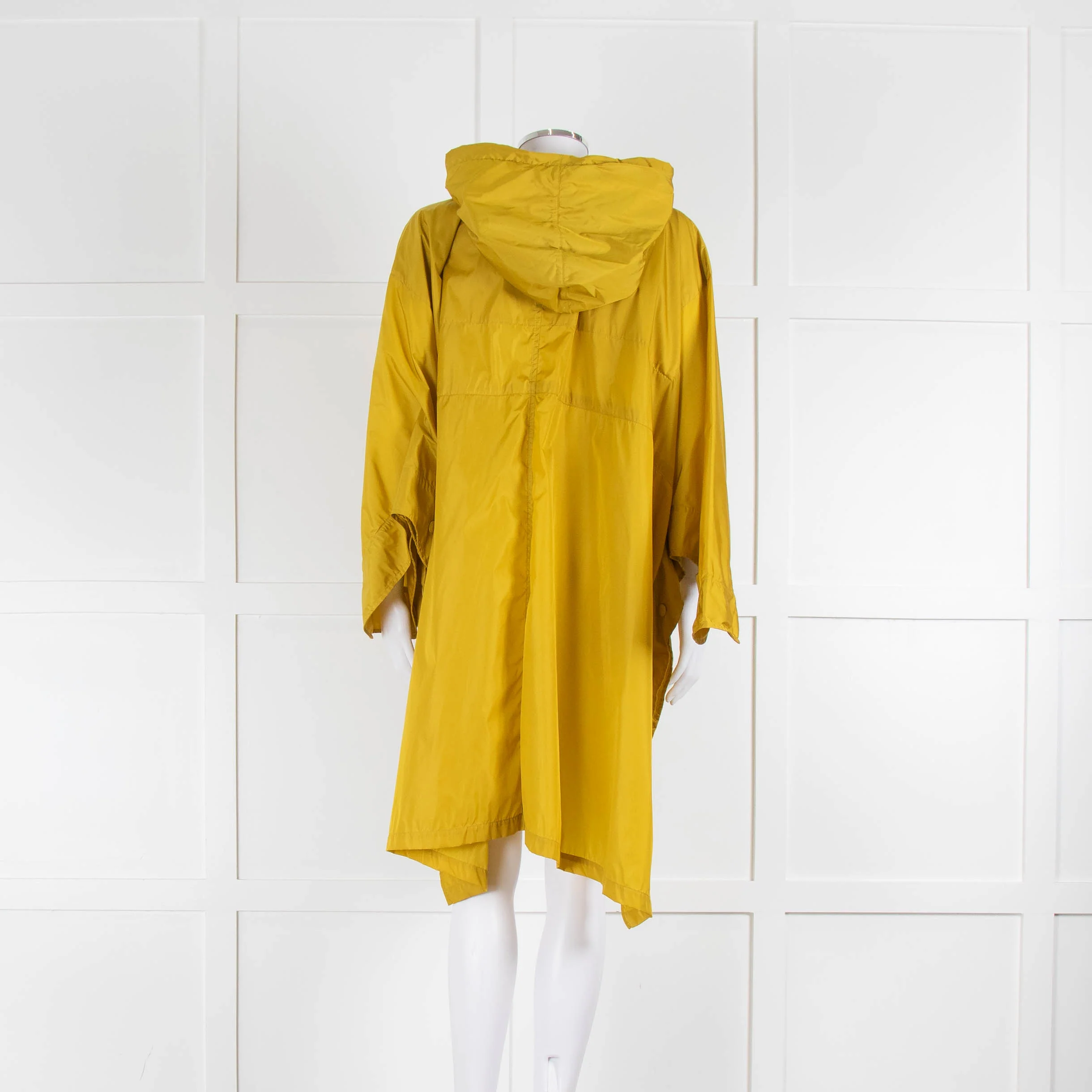 Moncler Mustard Lightweight Coat With Side Buttons - Image 3