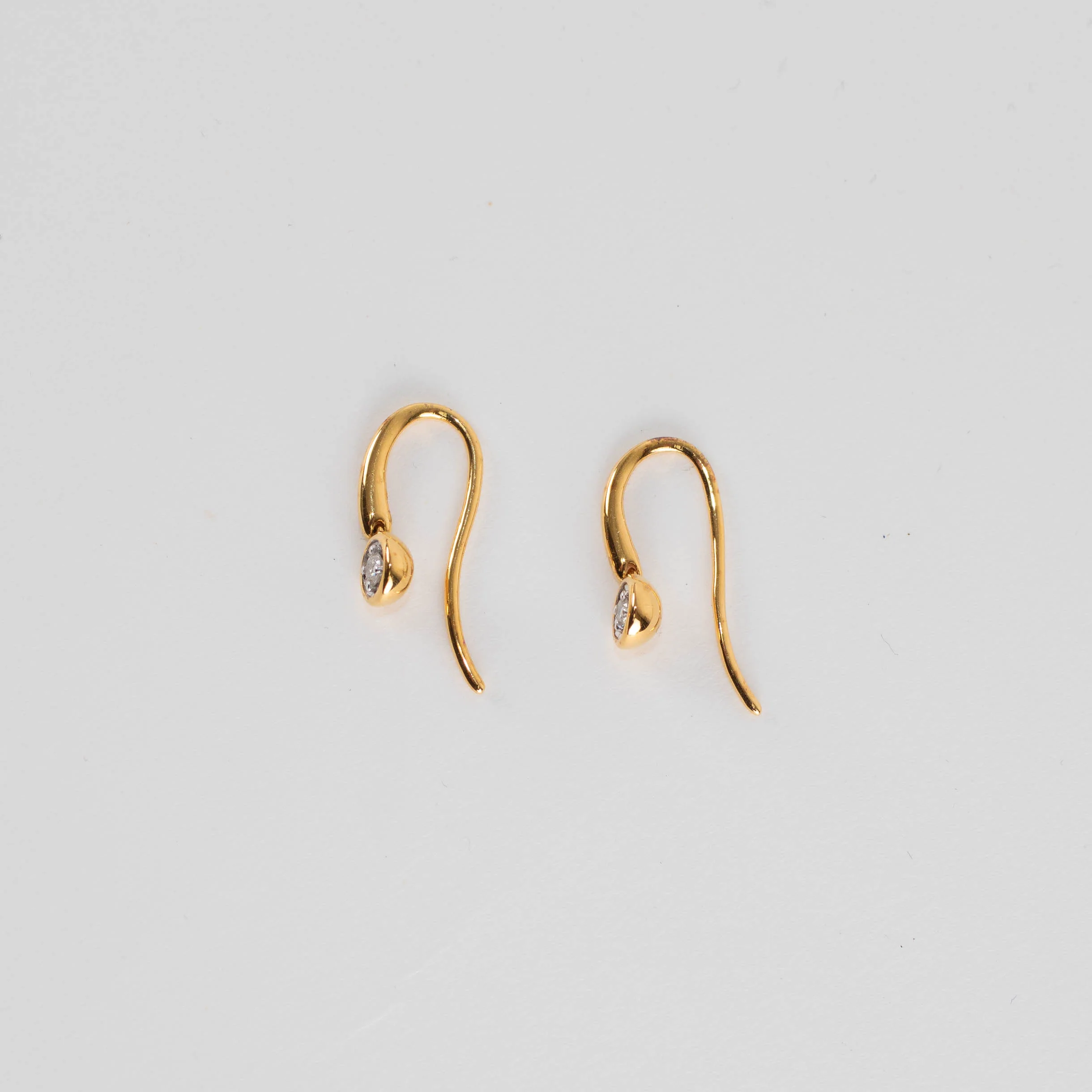Monica Vinader 18ct Gold Plated Lab Grown Illusion Drop Earrings - Image 3