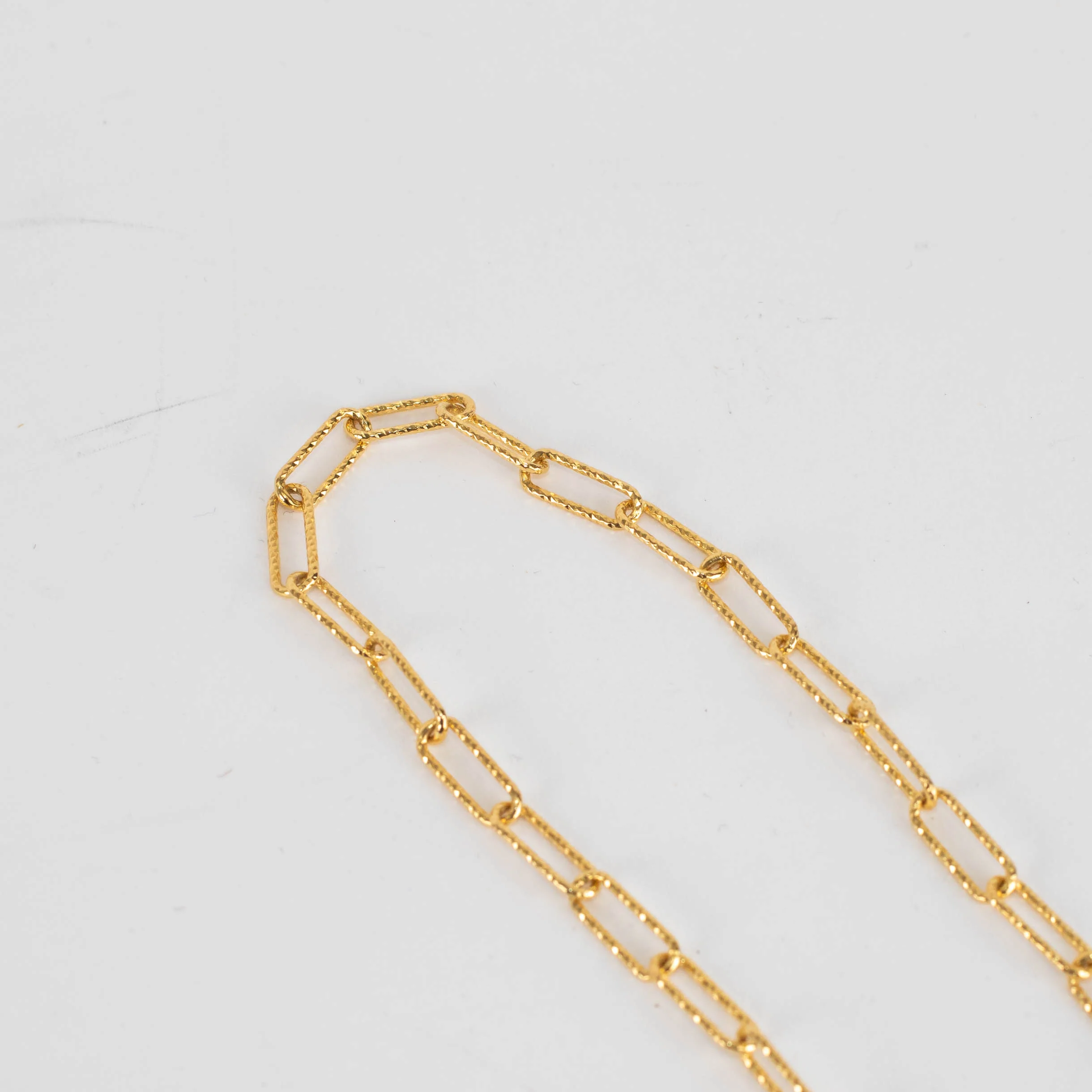 Monica Vinader Gold Plated Faceted Paper Link Chain Necklace - Image 5