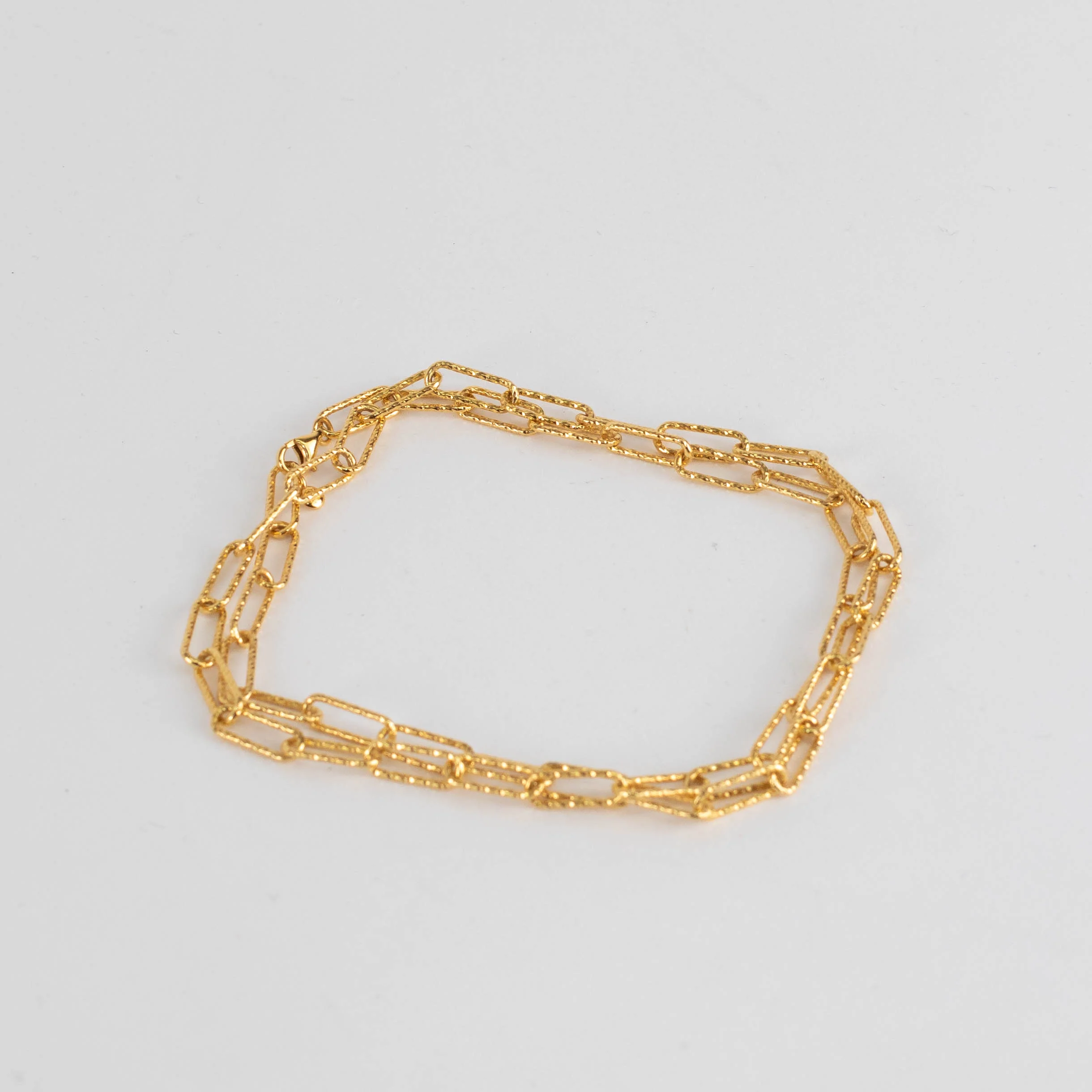 Monica Vinader Gold Plated Faceted Paper Link Chain Necklace - Image 6