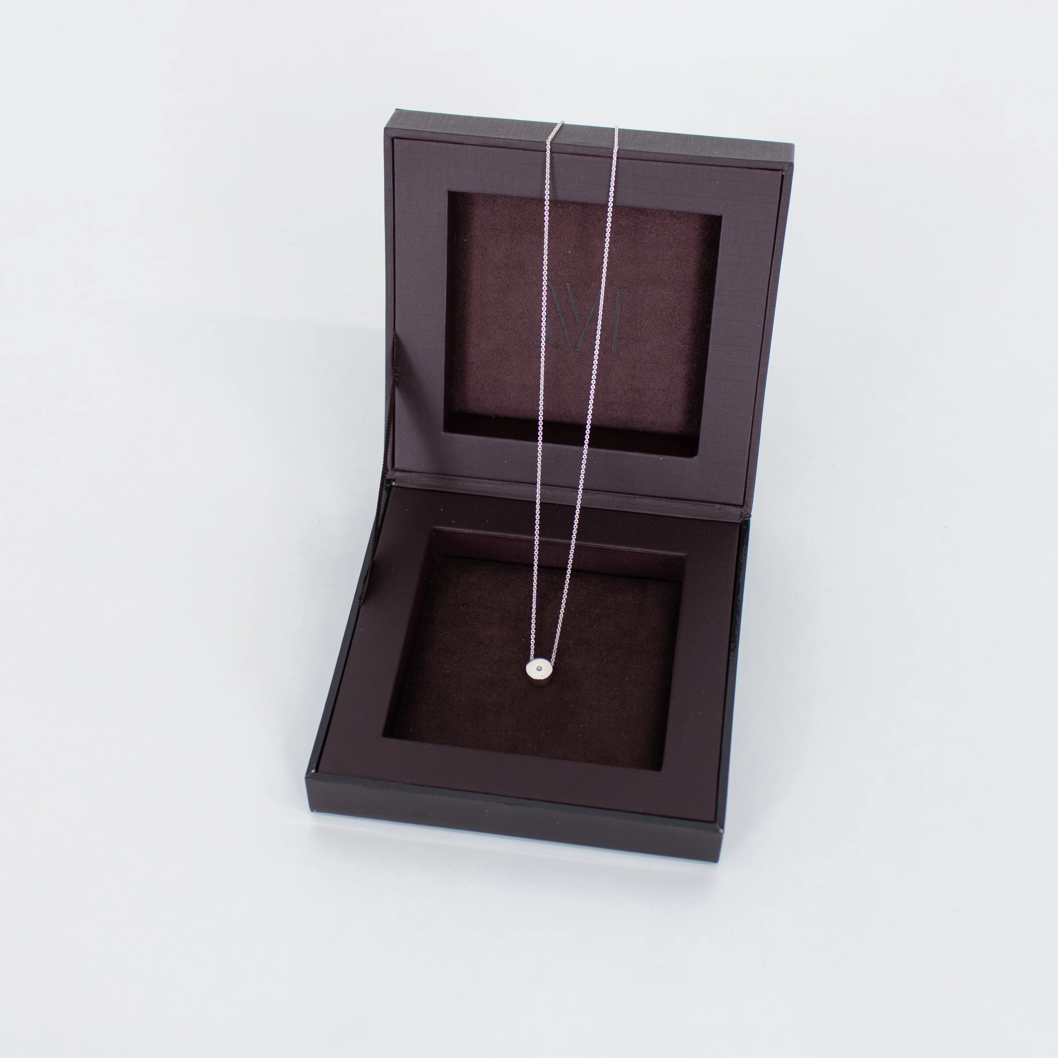 Monica Vinader Silver Necklace with Diamond