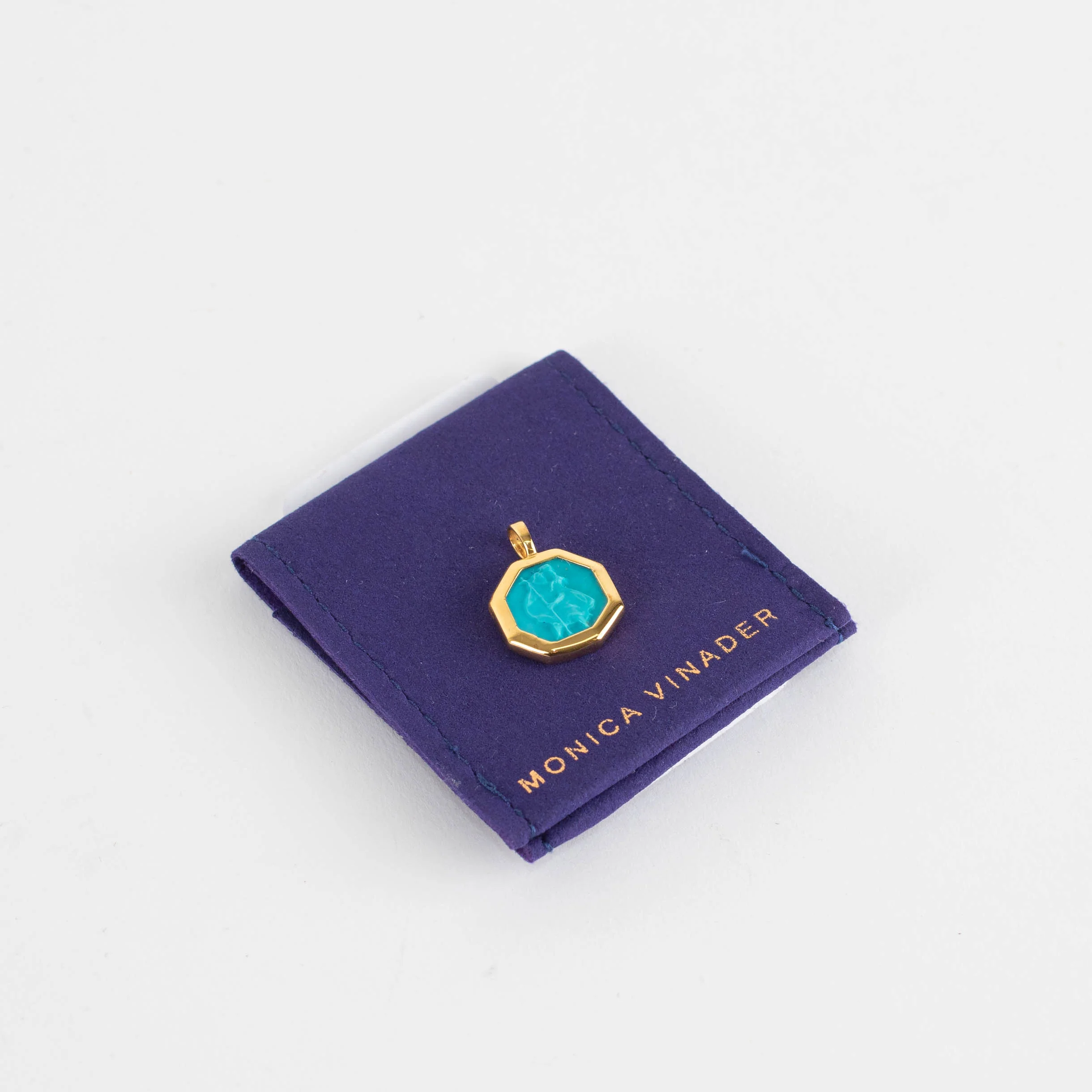 Monica Vinader St Christopher Gemstone Pendant