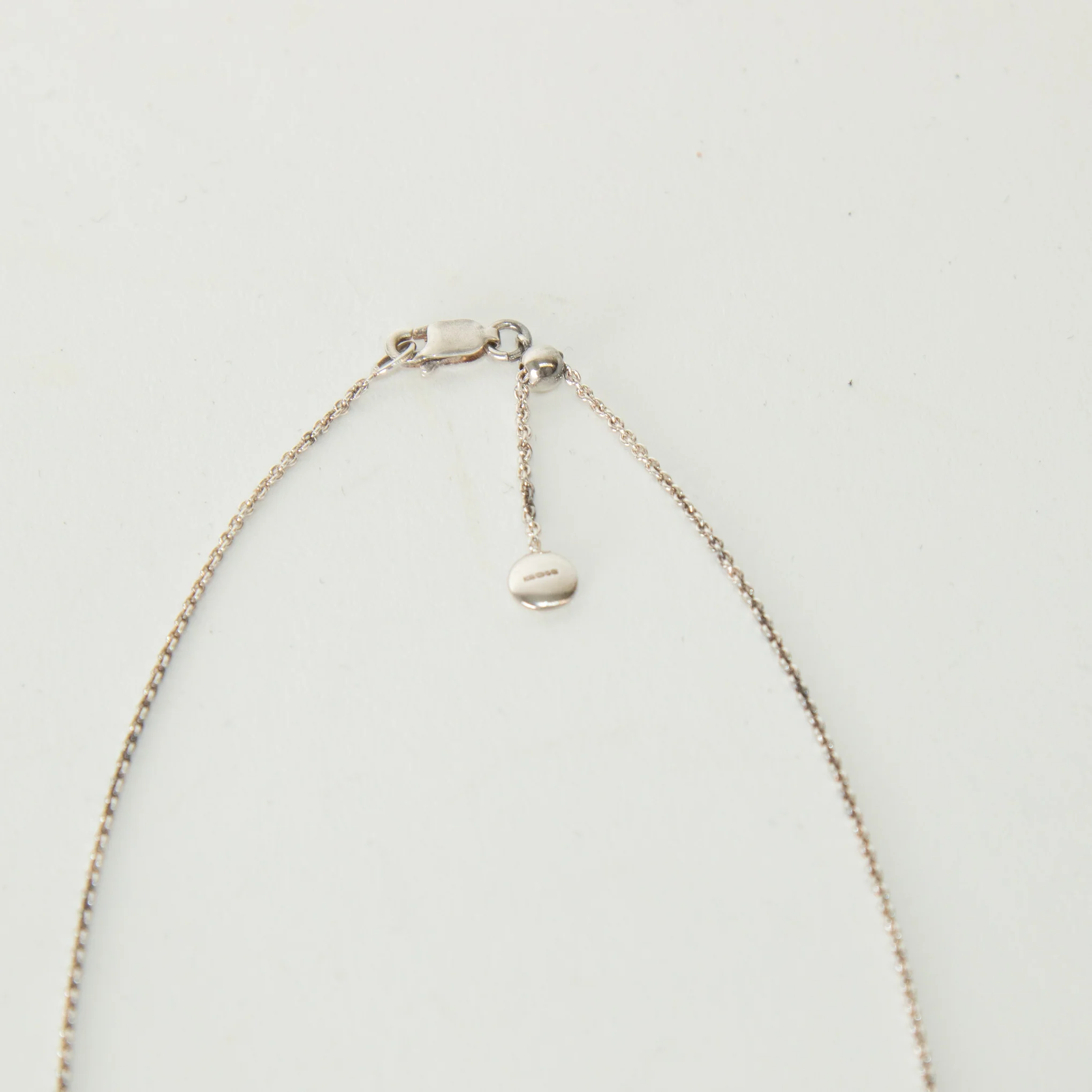 Monica Vinader Sterling Silver Diamond Circle With Chain Necklace - Image 6
