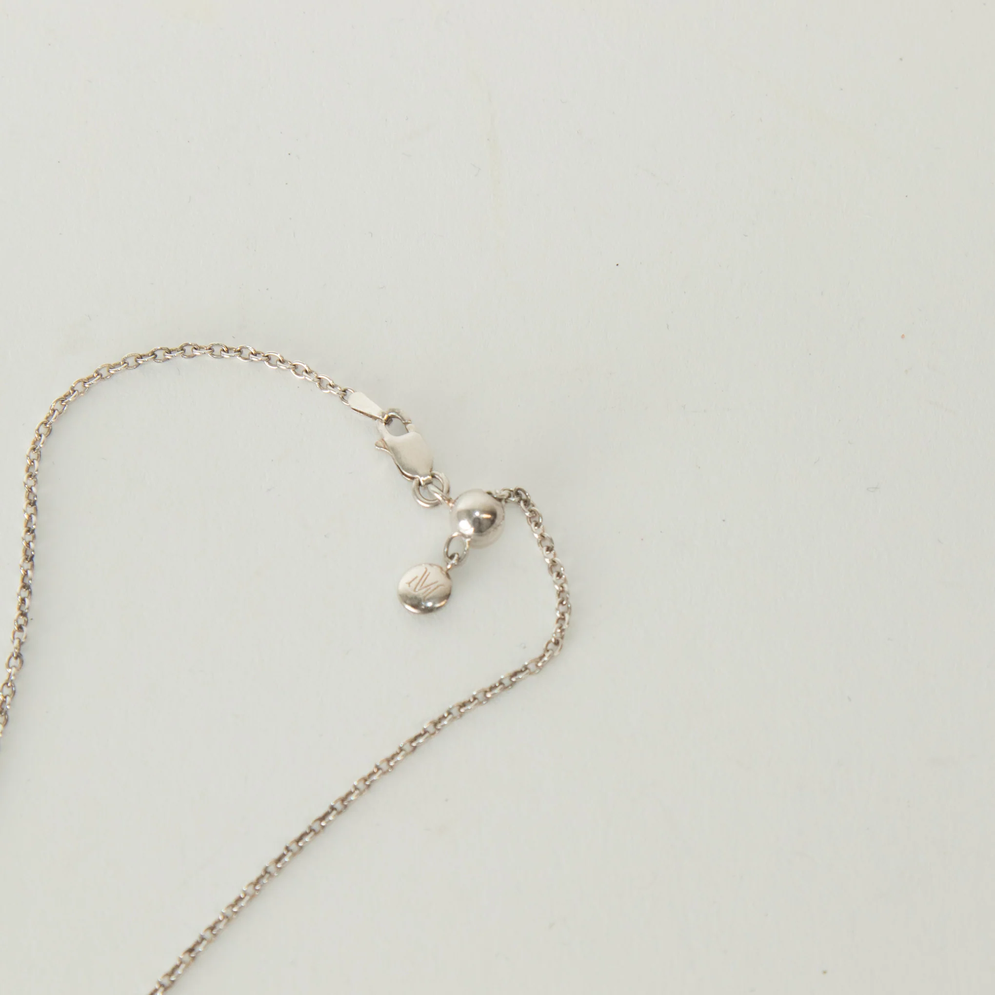 Monica Vinader Sterling Silver Diamond Petal Pendant With Chain - Image 7