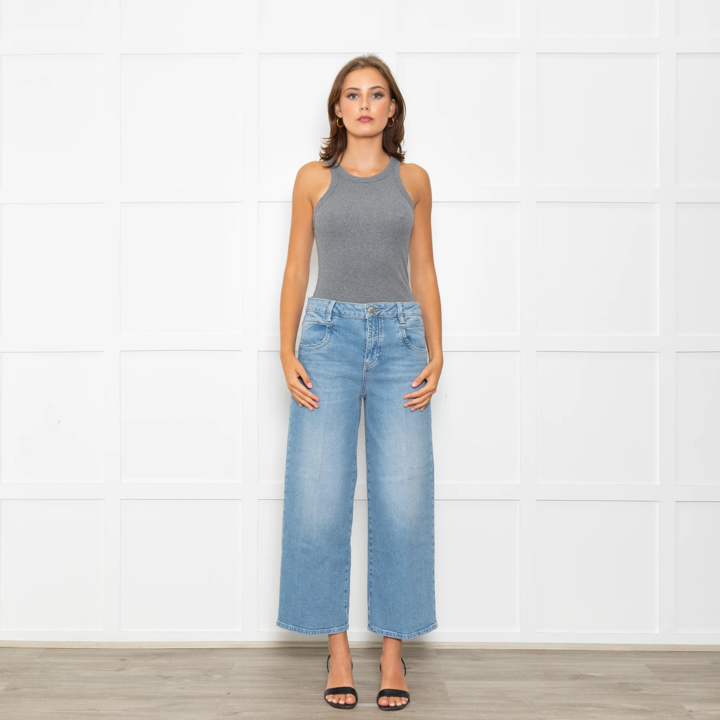 Mos Mosh Blue Callie Belle Wide Leg Jeans