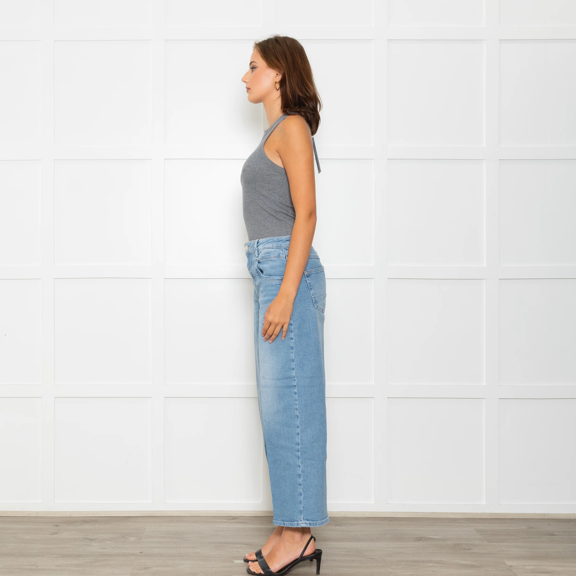 Mos Mosh Blue Callie Belle Wide Leg Jeans - Image 4