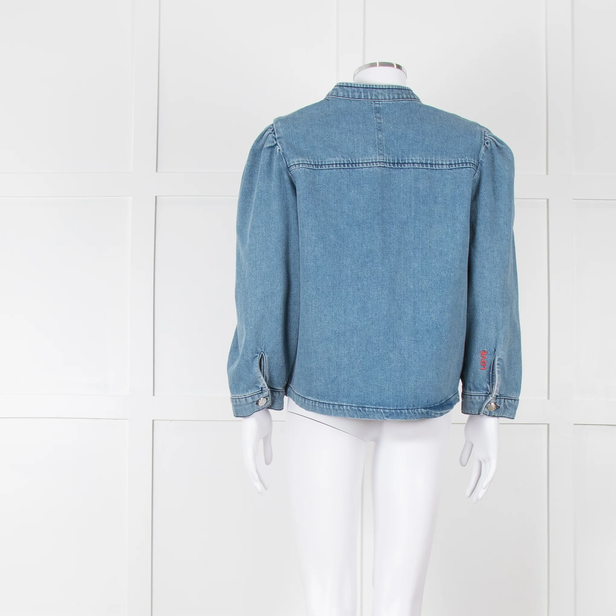 Mos Mosh Blue Denim Silver Button Jacket - Image 5