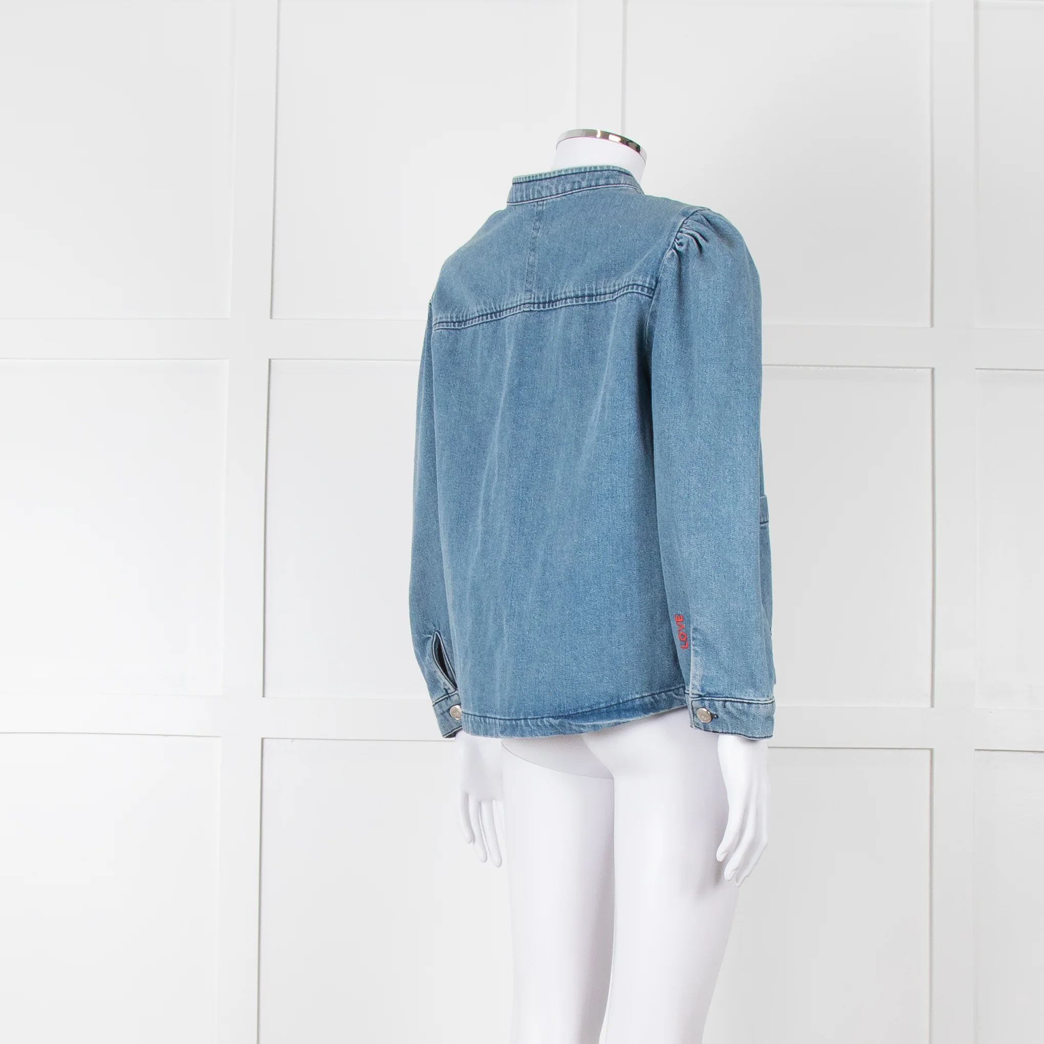 Mos Mosh Blue Denim Silver Button Jacket - Image 6