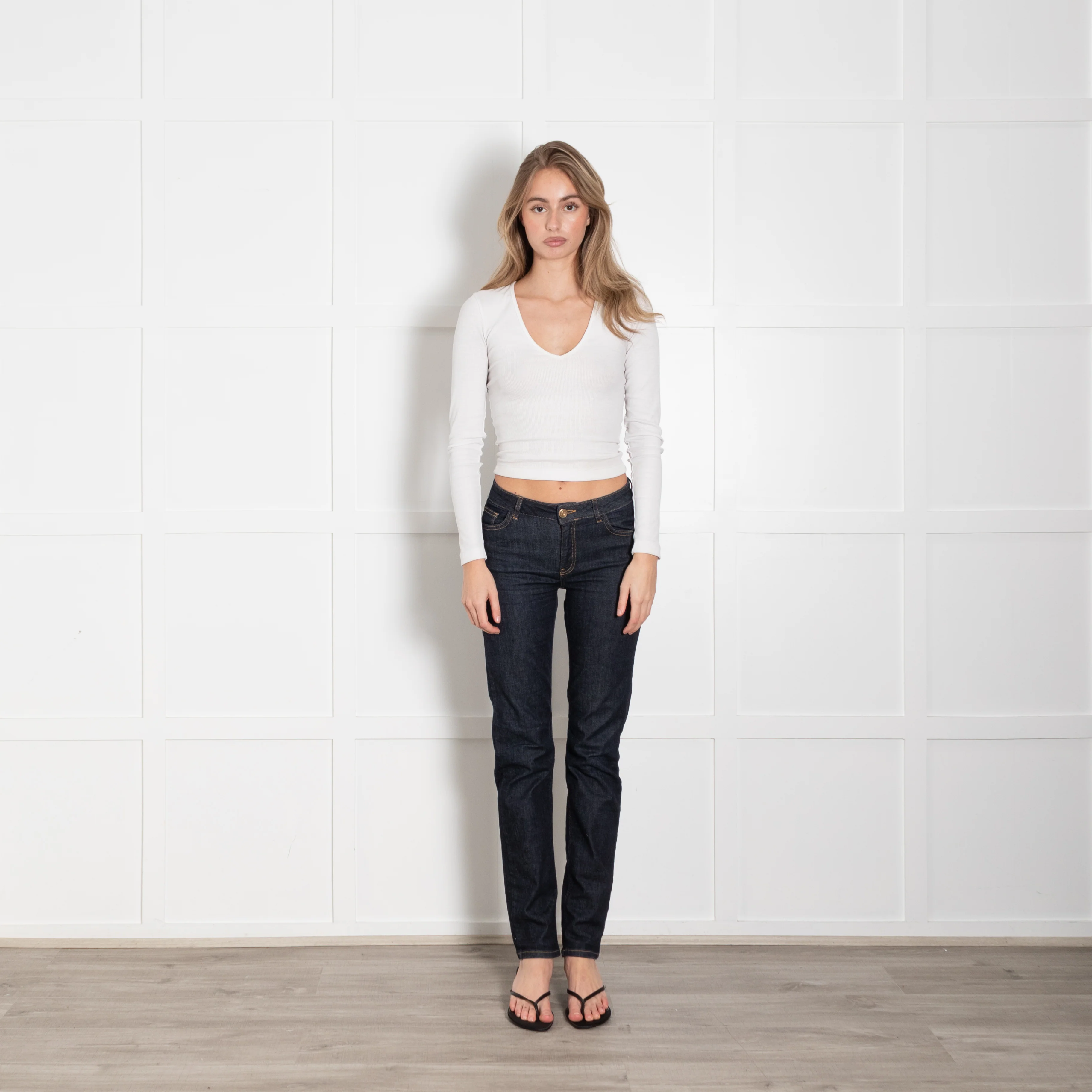 Mos Mosh Dark Blue Slim Leg Jeans