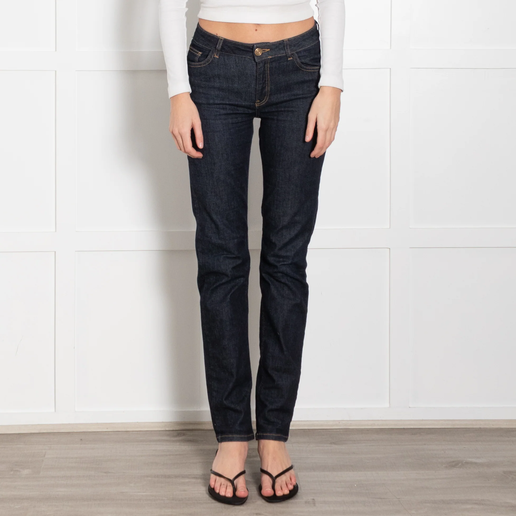 Mos Mosh Dark Blue Slim Leg Jeans - Image 2