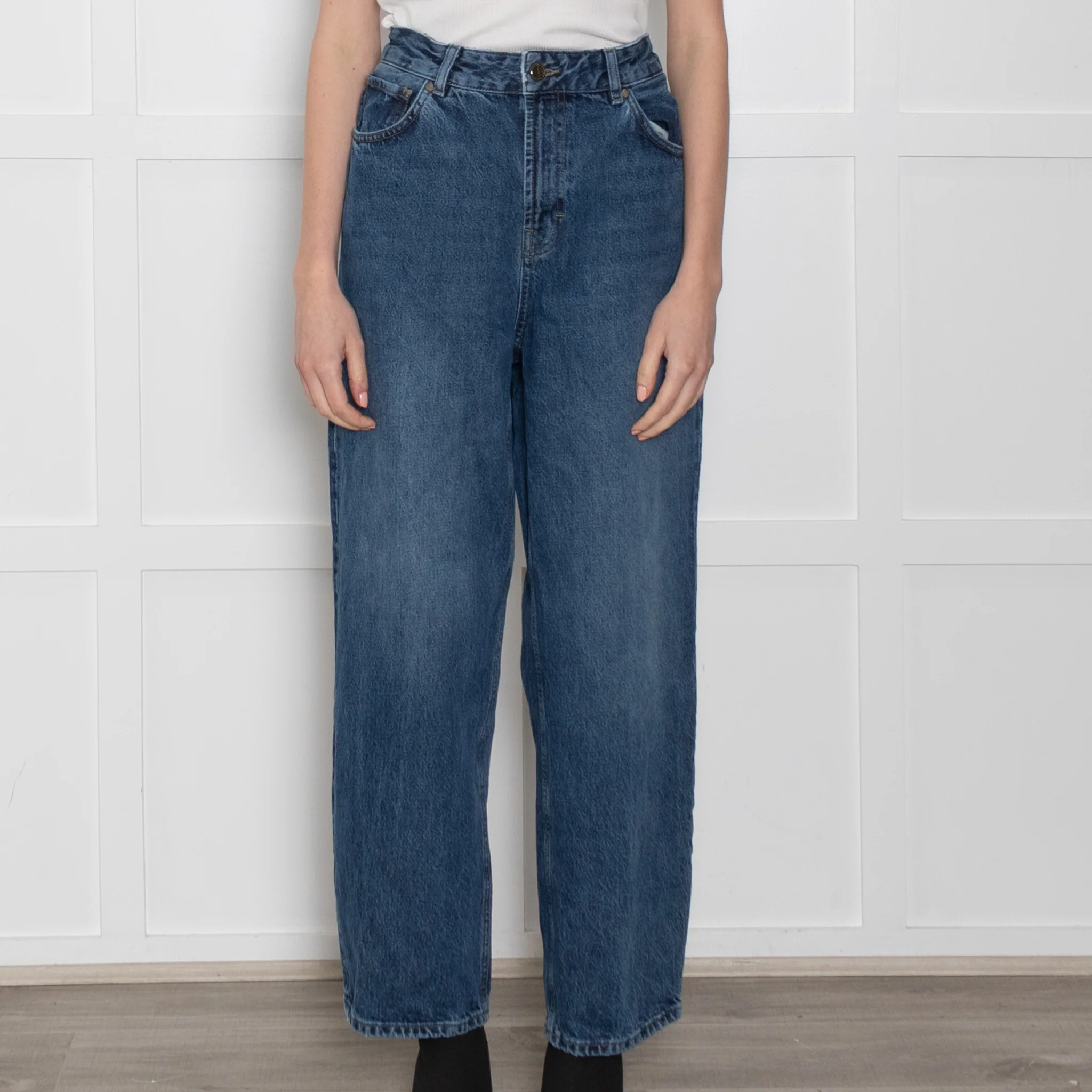 Mos Mosh Heyanno Dark Blue Straight Leg Jeans - Image 2