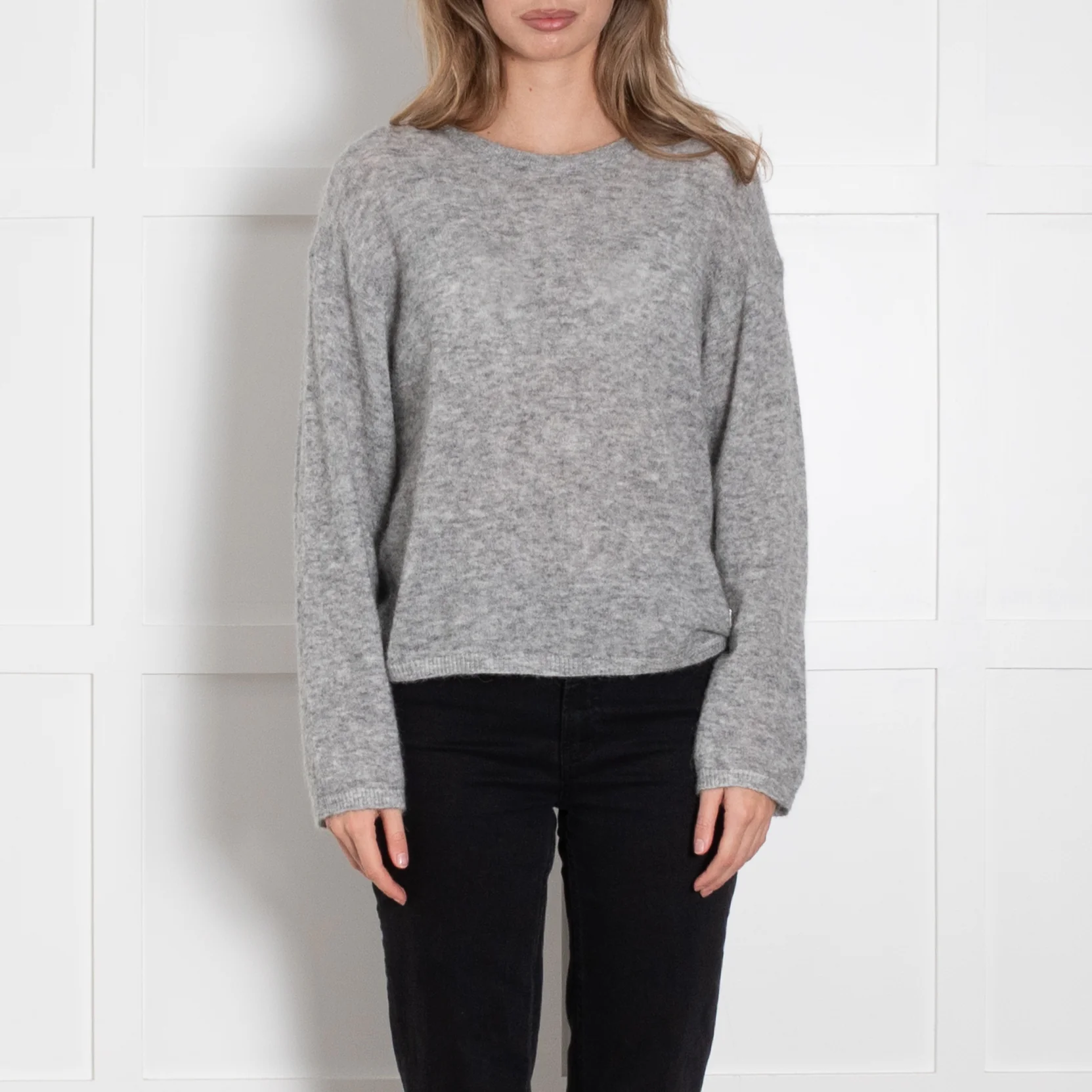 Mos Mosh Grey Wool Mix Jumper - Image 2