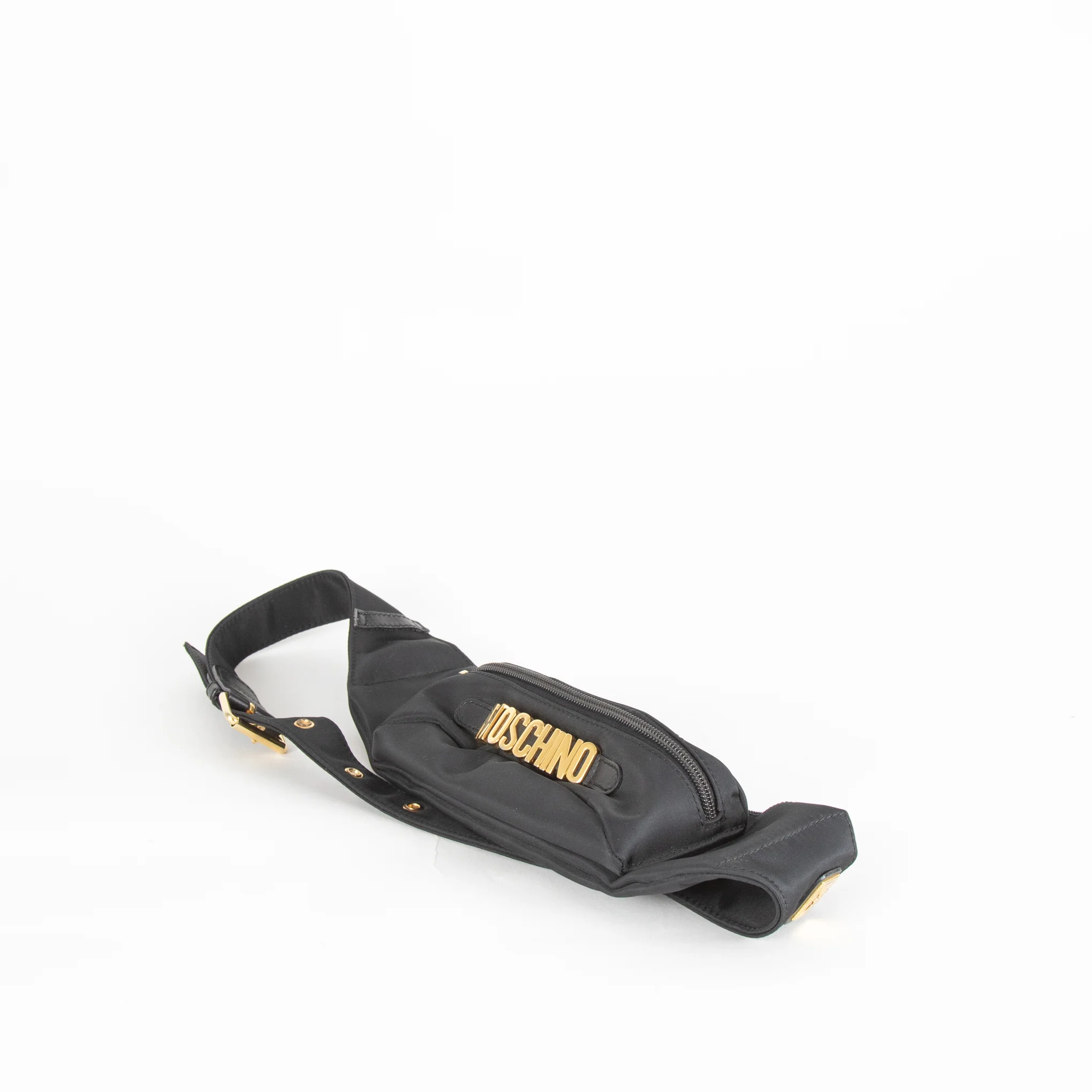 Moschino Black Nylon Belt Bag - Image 3