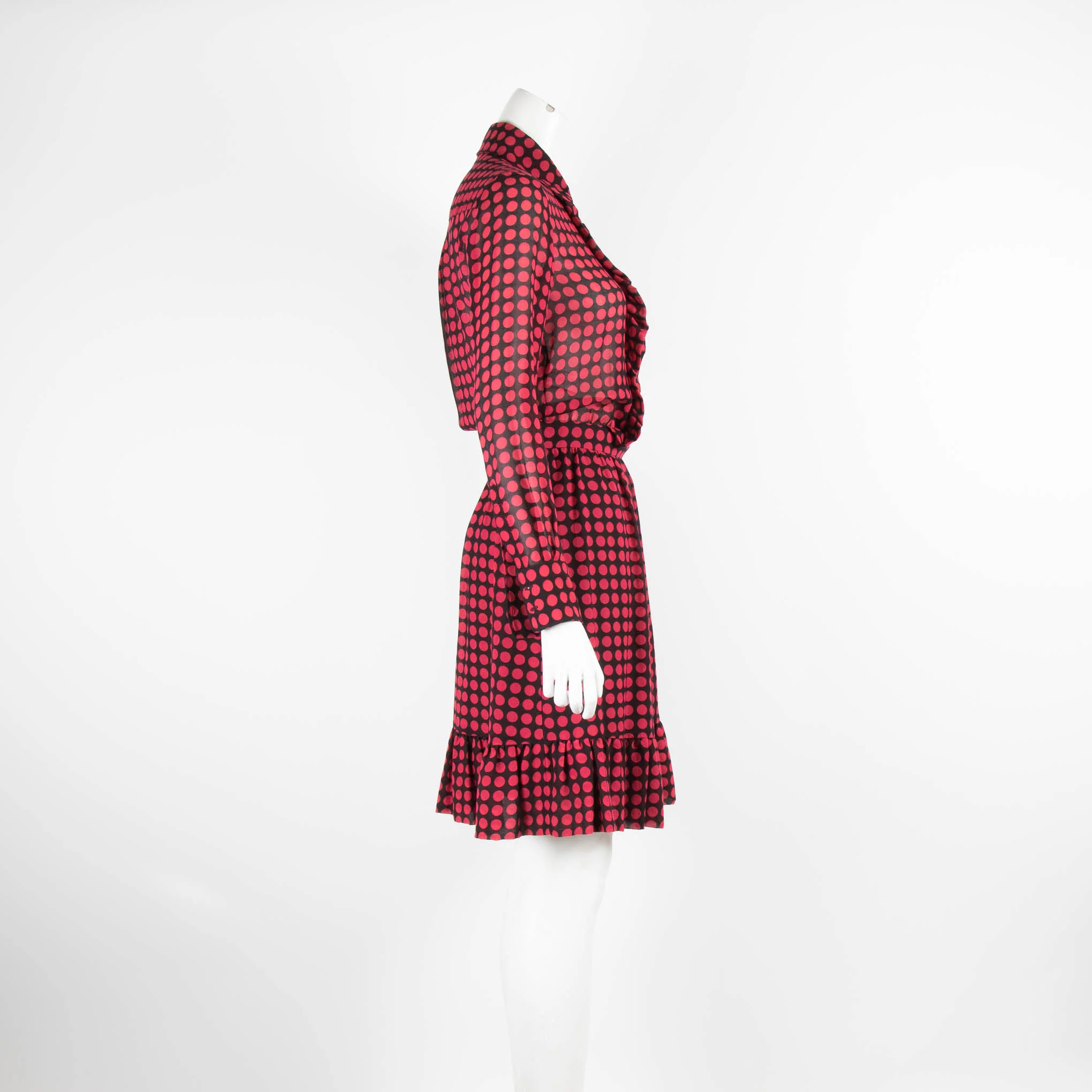 Moschino Cheap And Chic Black and Red Polka Dot Dress - Image 2