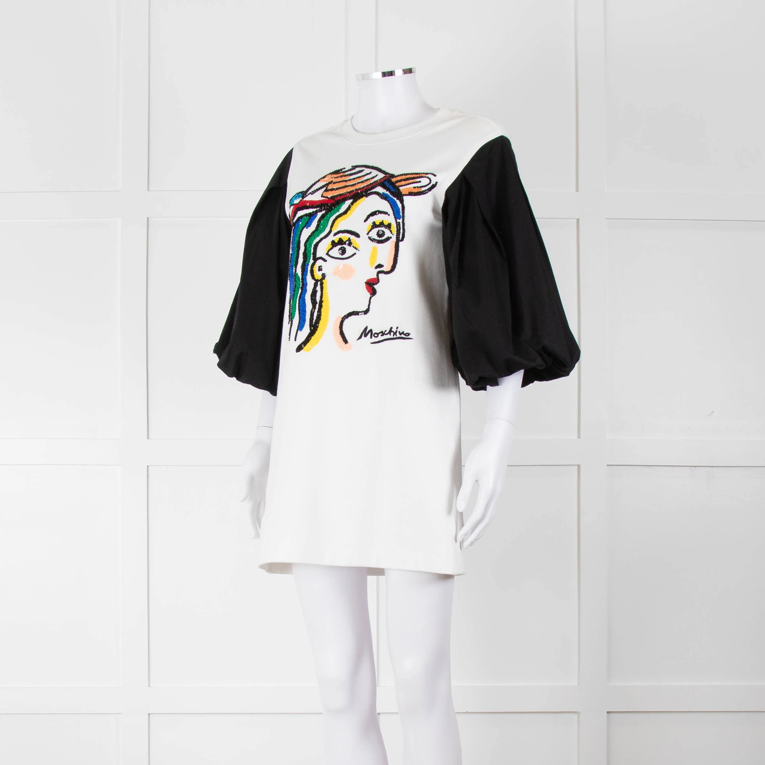 Moschino Sequin Picasso Puff Dress - Image 8