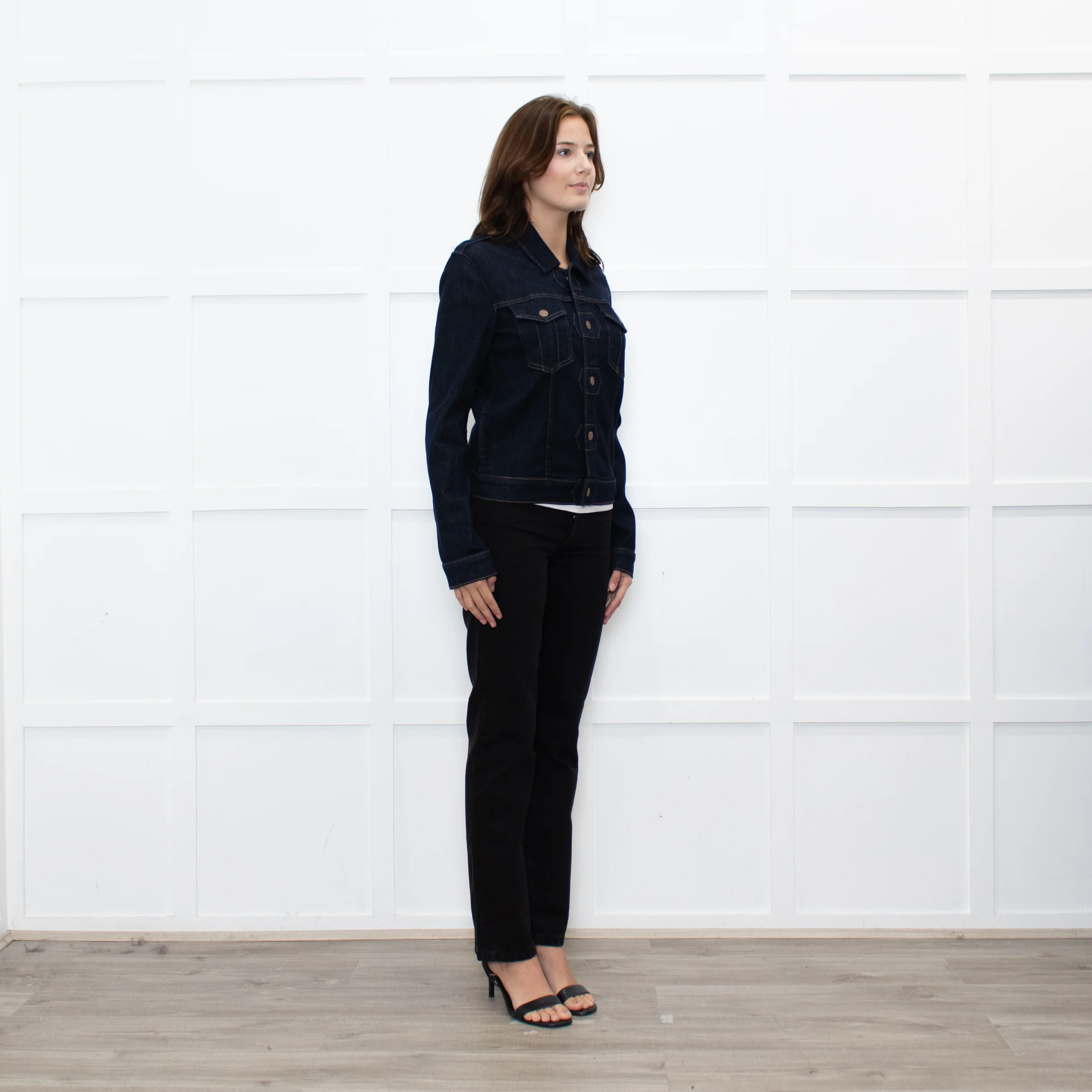 Mother Navy Denim Jacket - Image 7