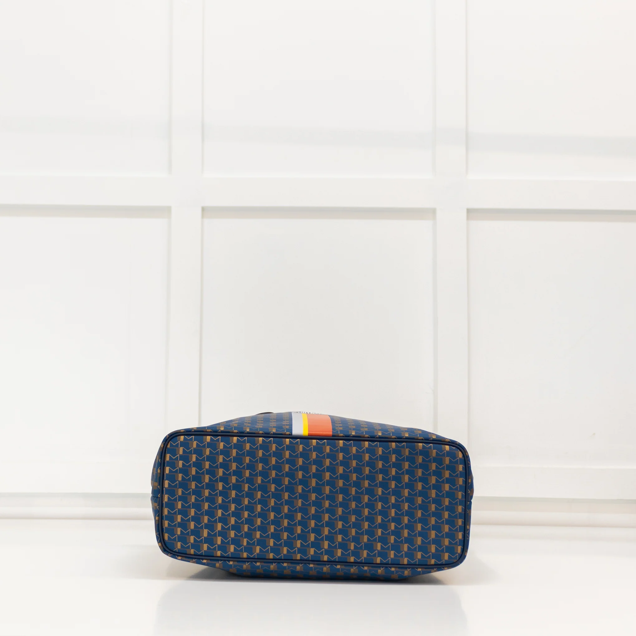 Moynat Paris Oh! Ruban MM Blue Canvas Tote Bag - Image 8