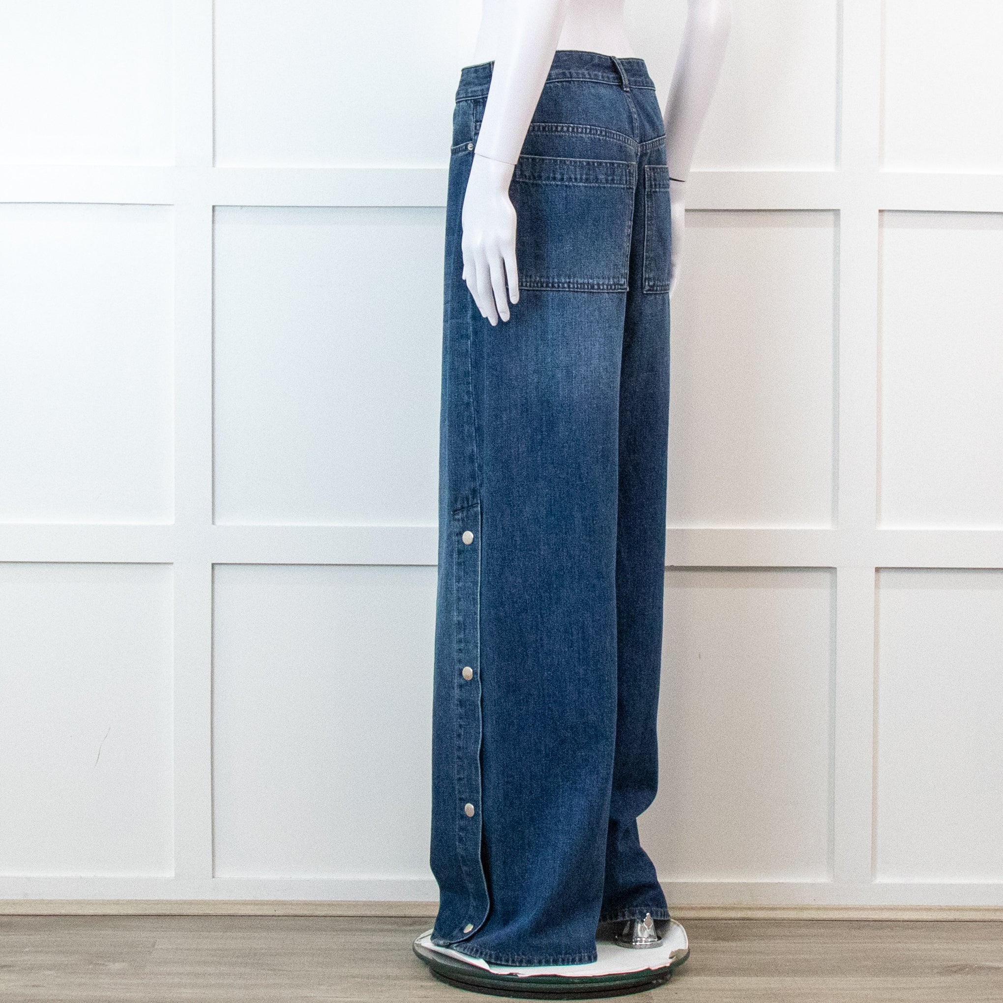 Me + Em Wide Leg Jeans With Side Opening - Image 3