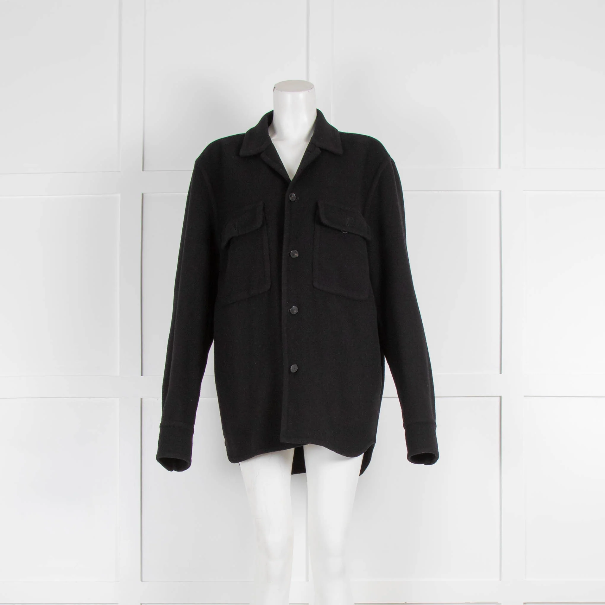 Mr Porter Black Cashmere Shacket