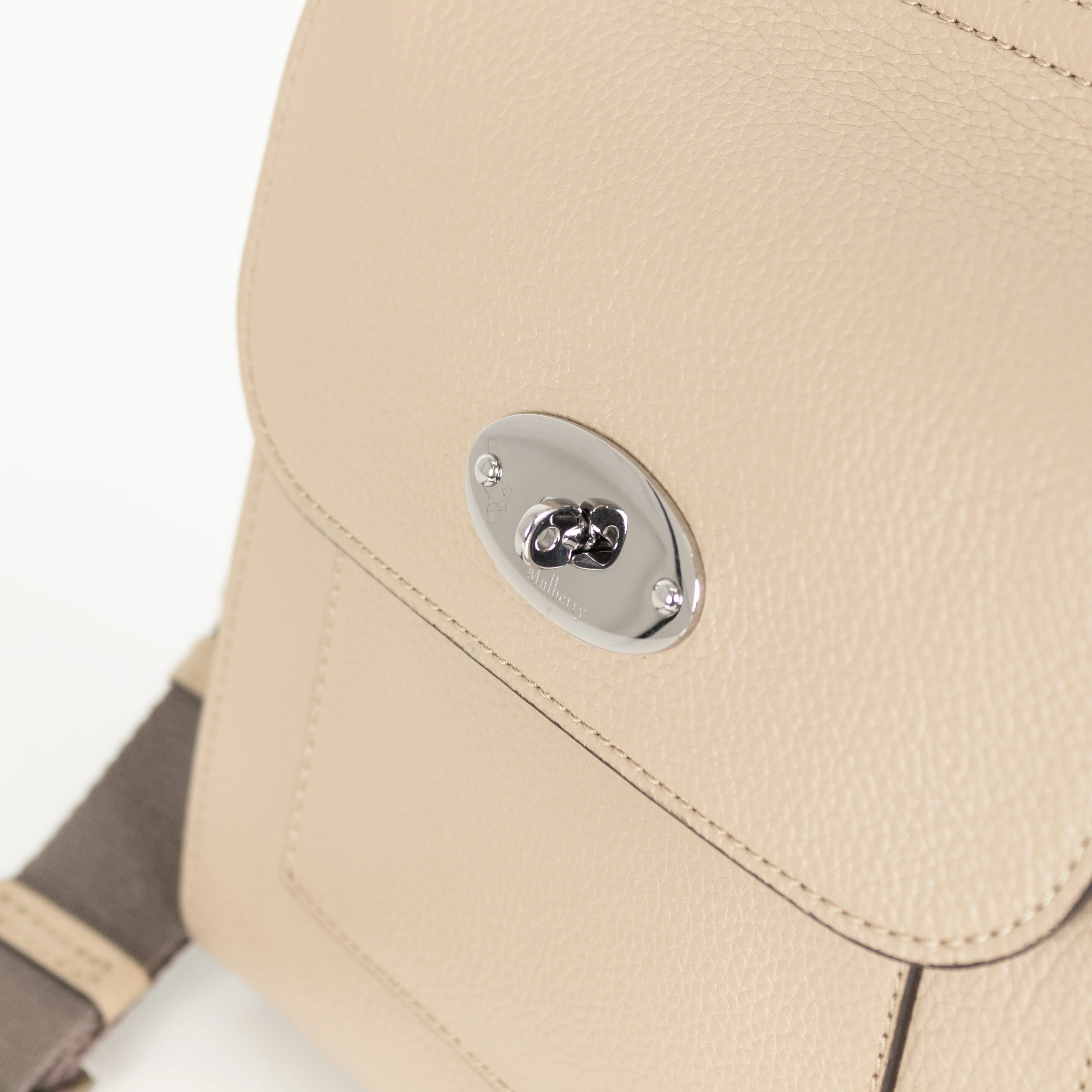 Mulberry Antony Small Taupe Crossbody Bag - Image 11
