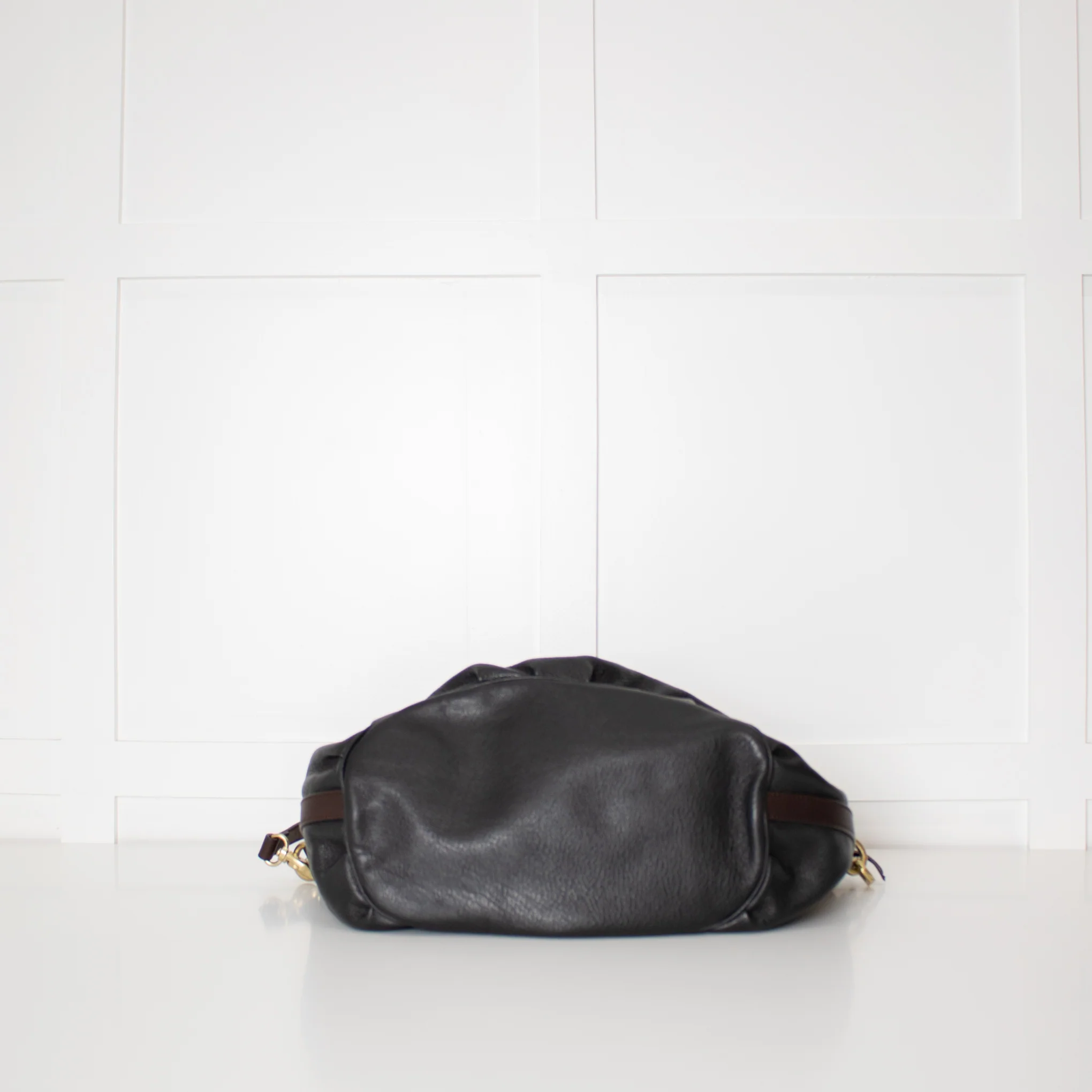 Mulberry Black Brown Leather Mitzy Tote Bag - Image 6