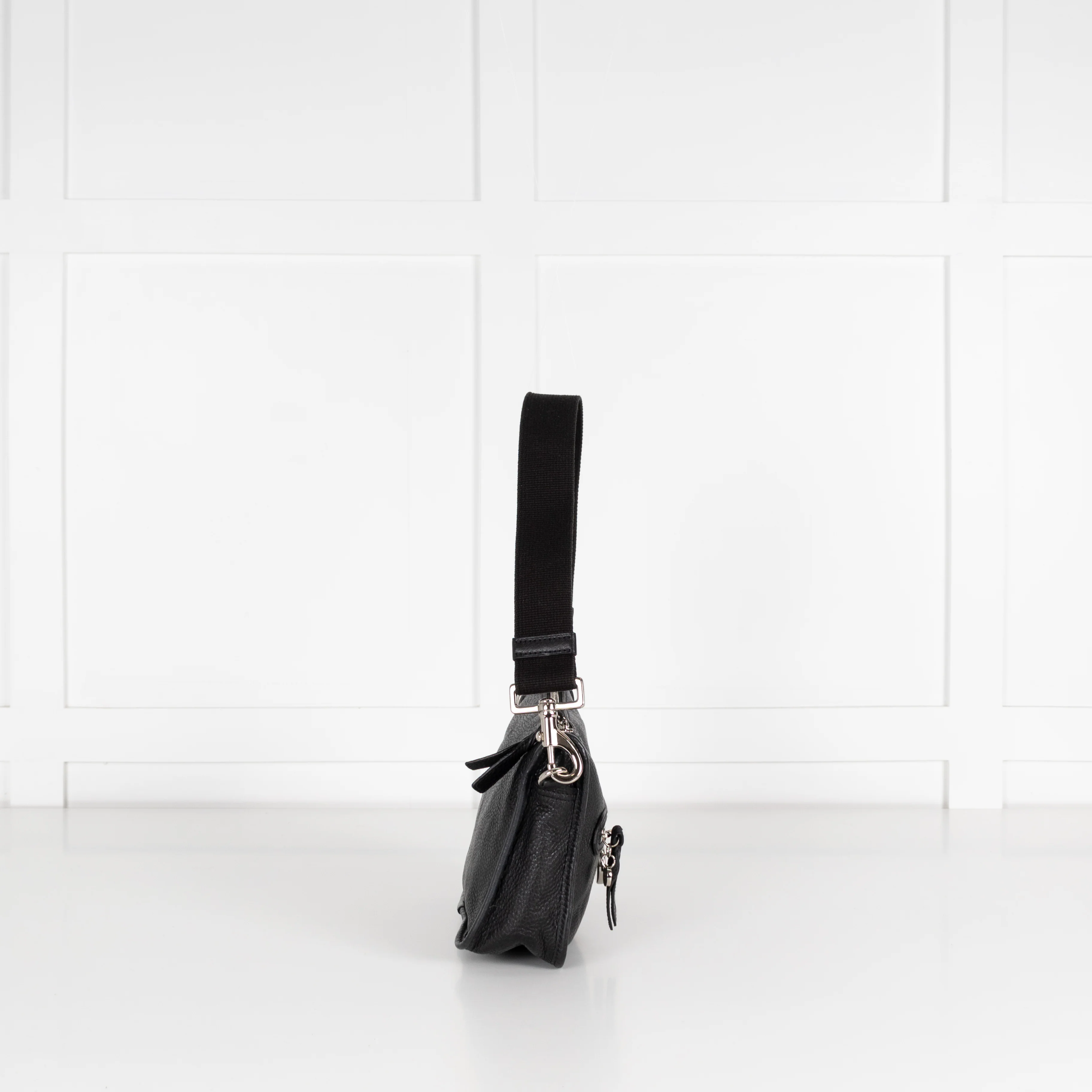 Mulberry Black Grainy Leather Somerset Shoulder Bag - Image 4