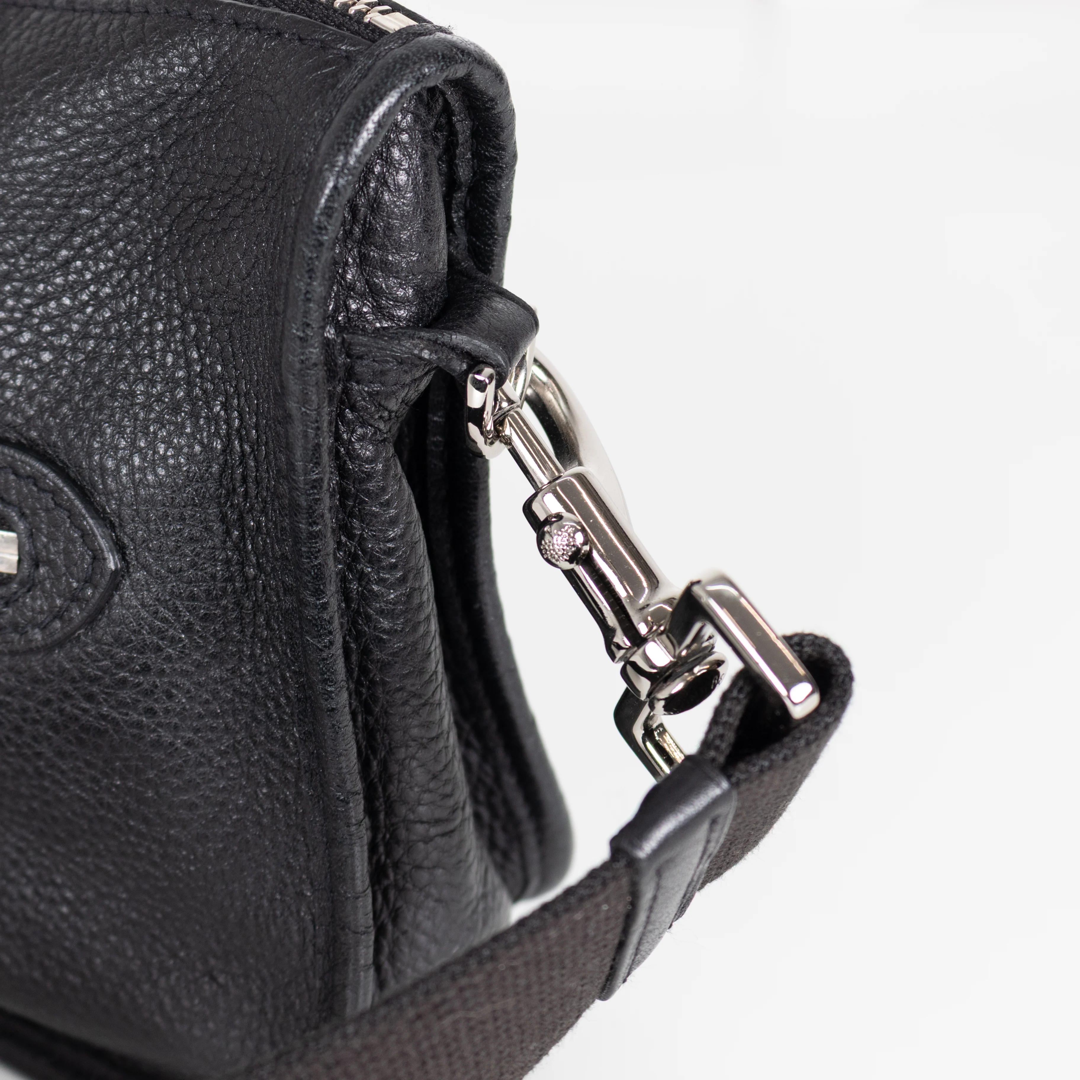 Mulberry Black Grainy Leather Somerset Shoulder Bag - Image 8