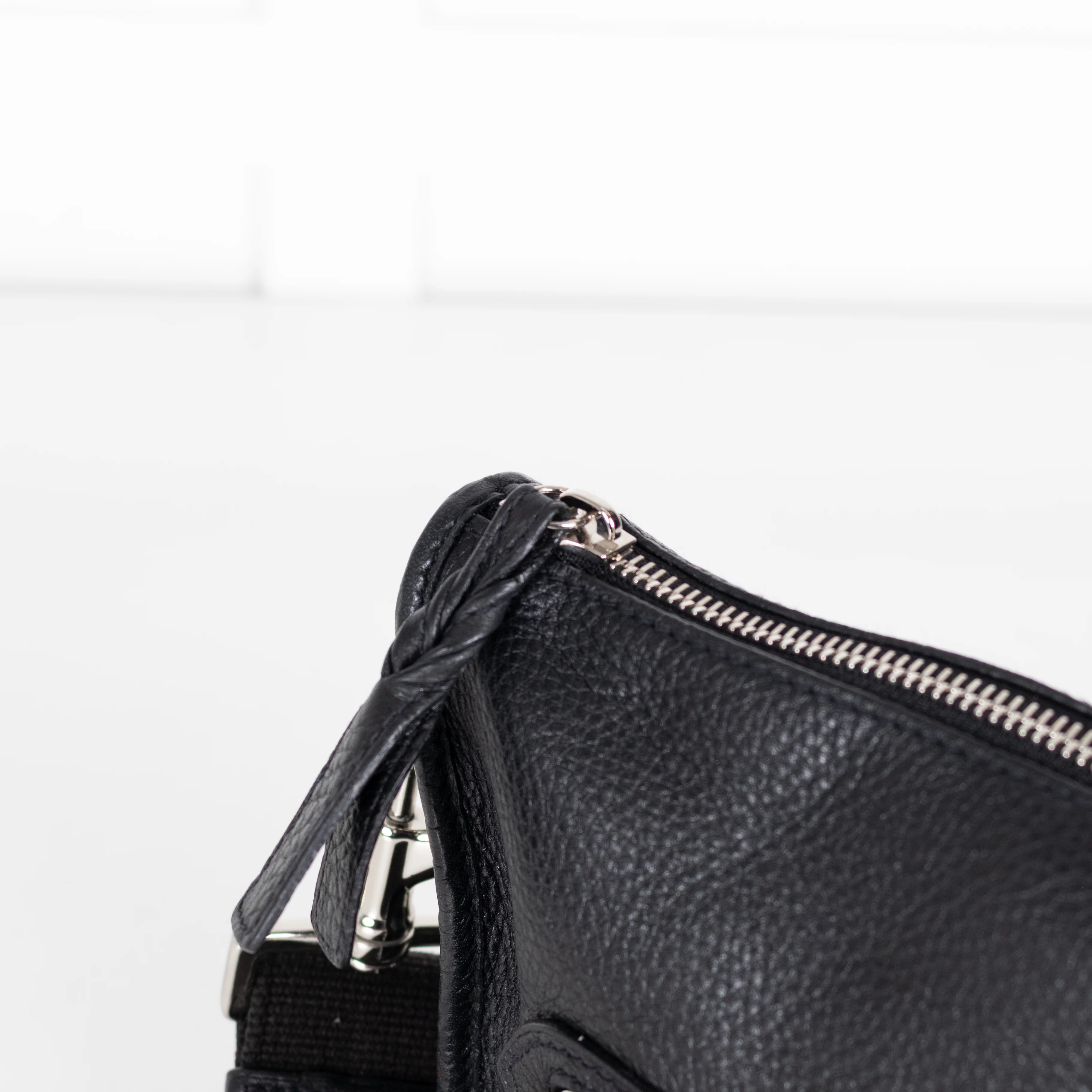 Mulberry Black Grainy Leather Somerset Shoulder Bag - Image 9
