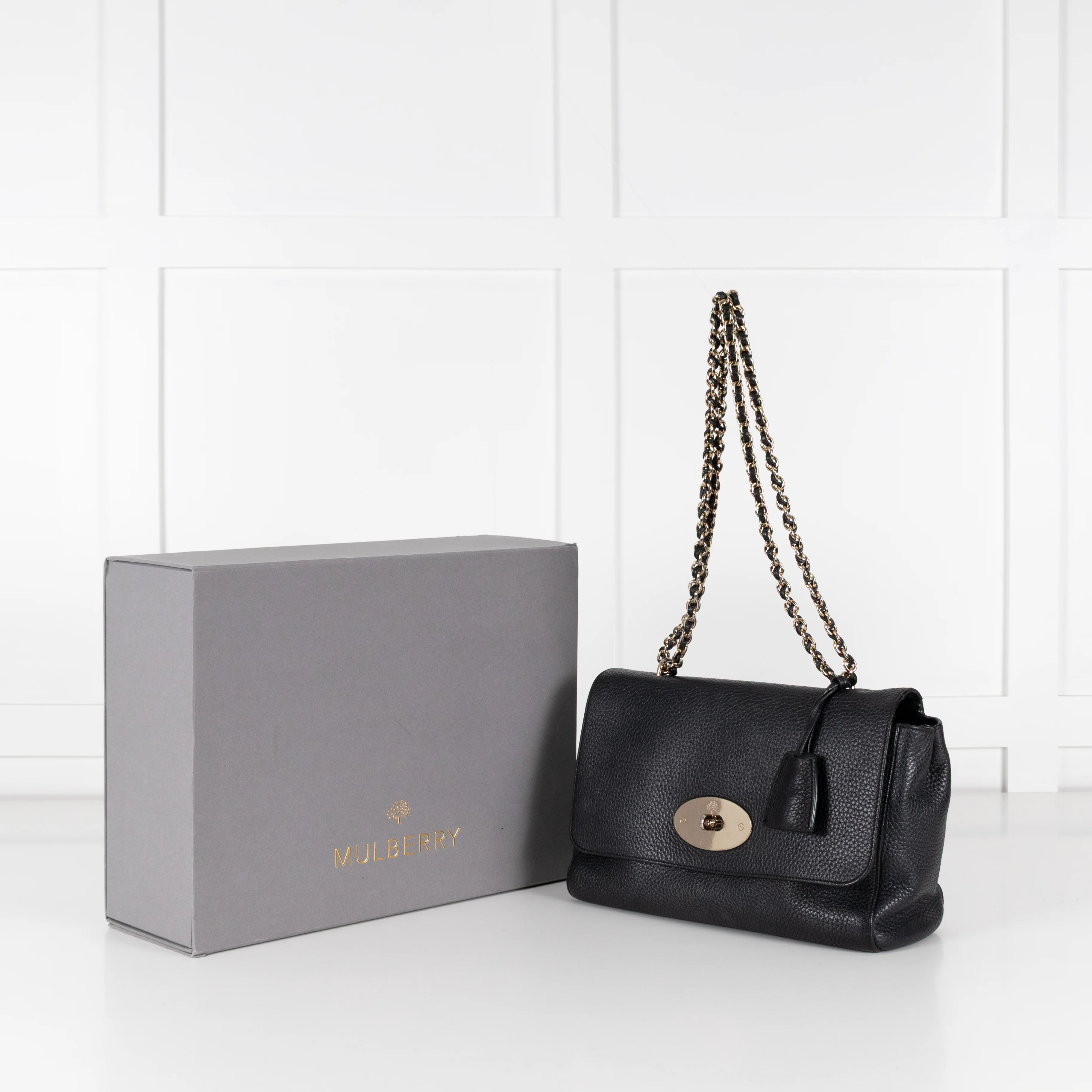 Mulberry Black Pebbled Leather Lily Bag - Image 3