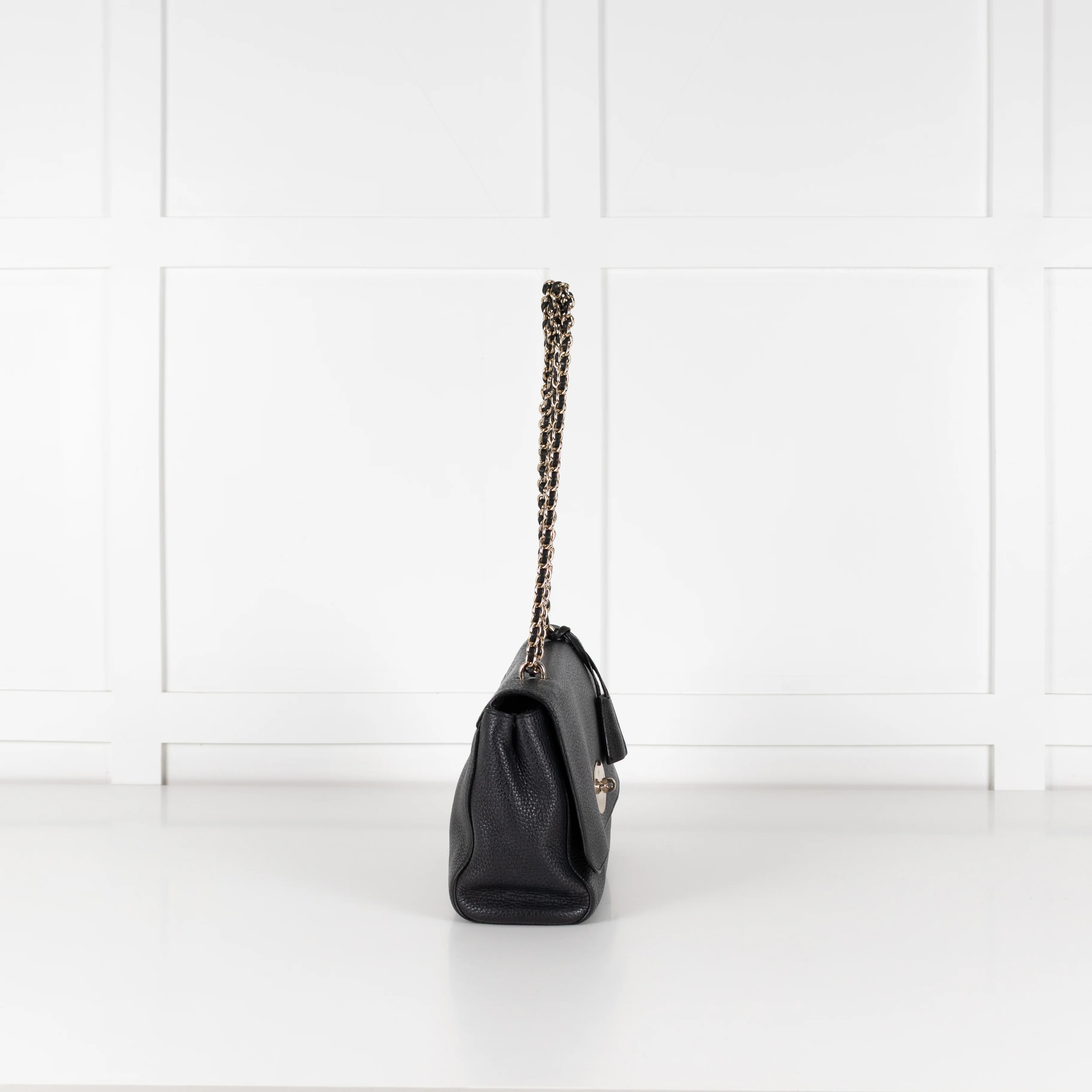 Mulberry Black Pebbled Leather Lily Bag - Image 9