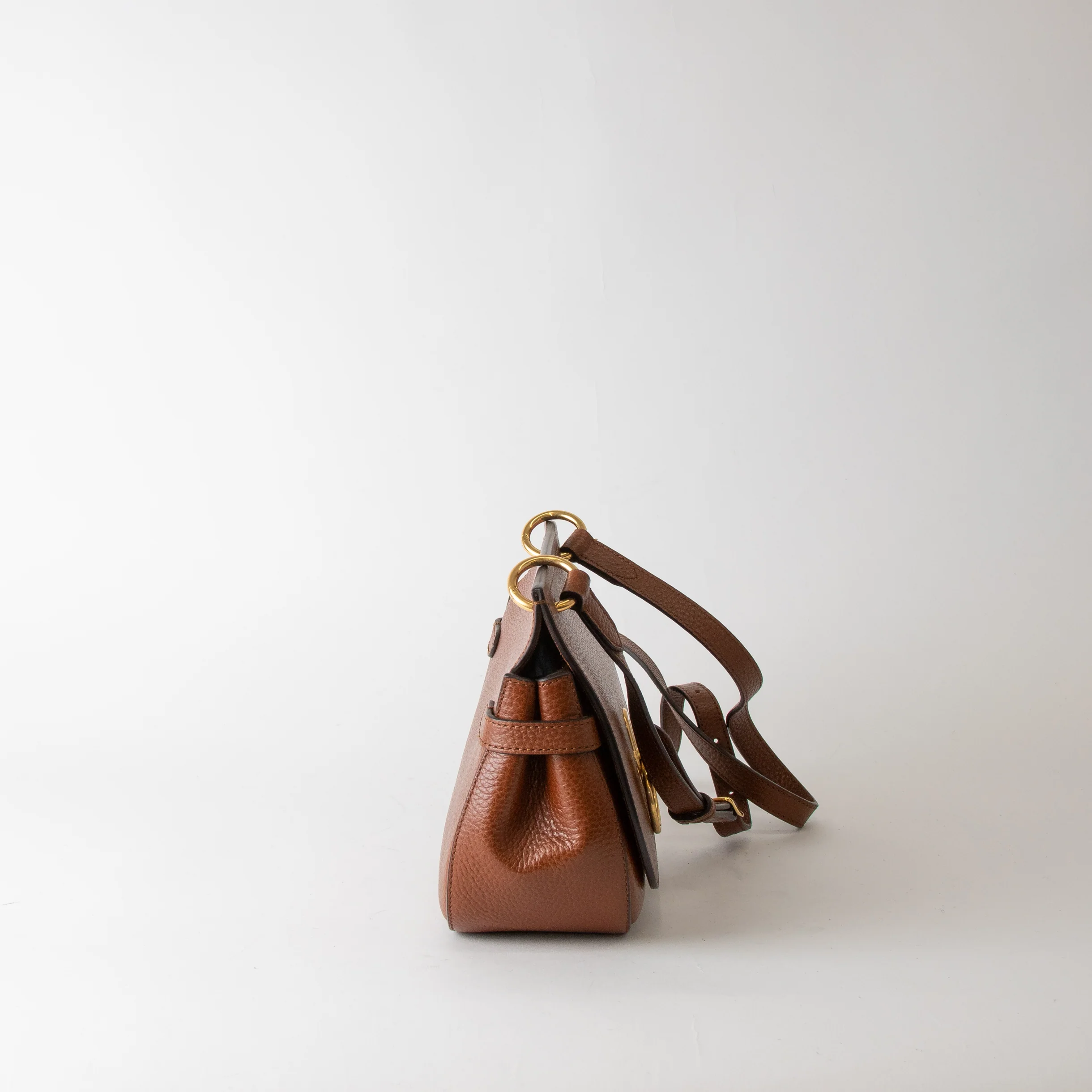 Mulberry Brown Amberley Small Grainy Leather Satchel Bag - Image 4