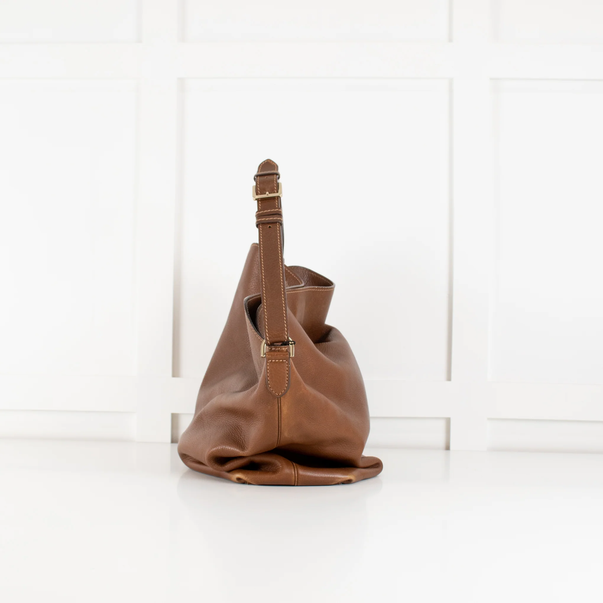 Mulberry Brown Tessie Hobo Tote Leather Bag - Image 4