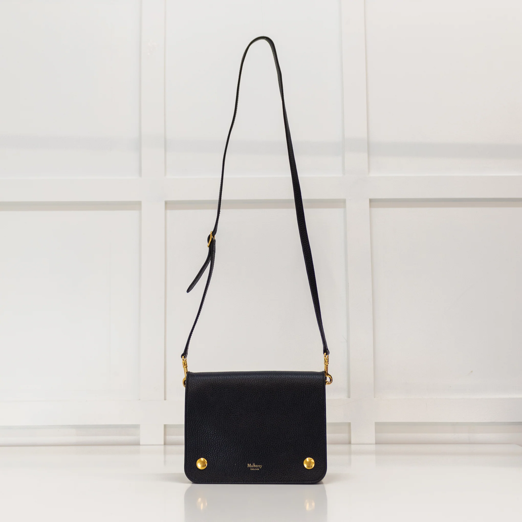 Mulberry Navy Clifton Crossbody Bag - Image 7