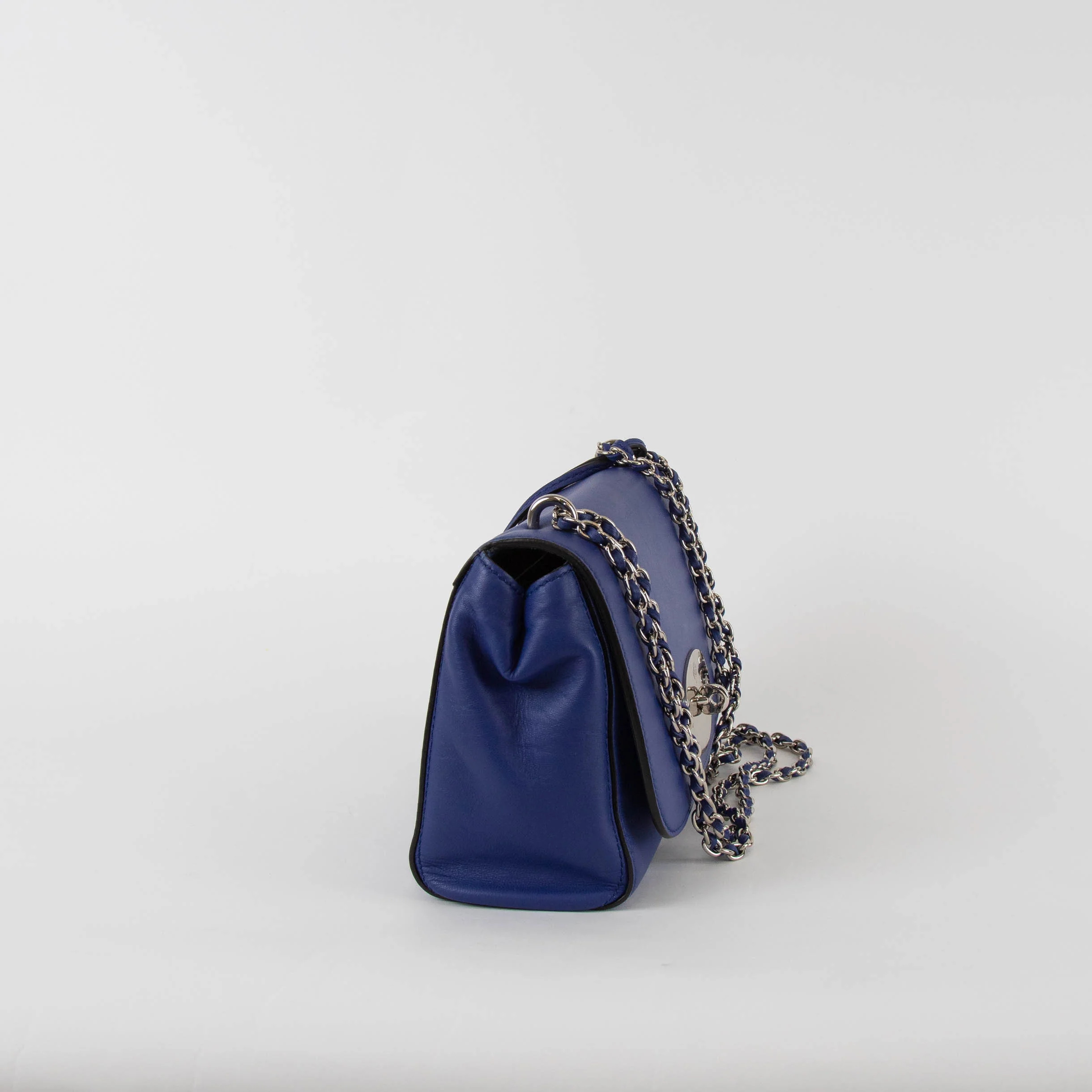 Mulberry Royal Blue Lily Bag With Silver Hardware - Image 3