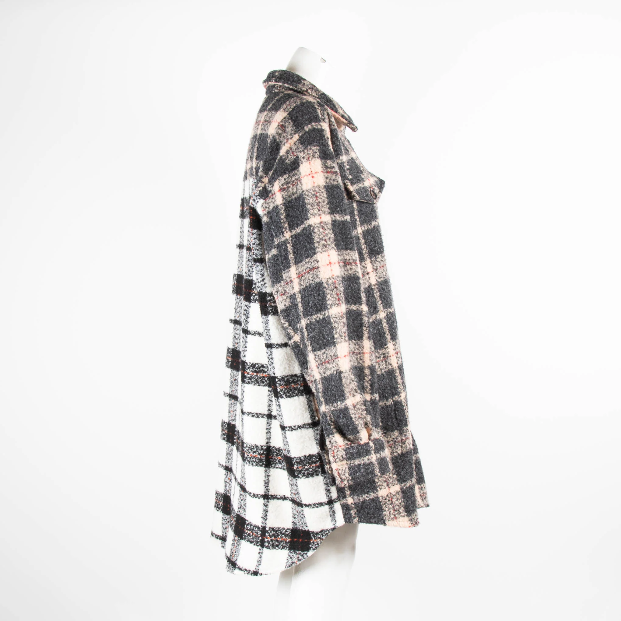 Munthe Tan Black White Check Overshirt - Image 2