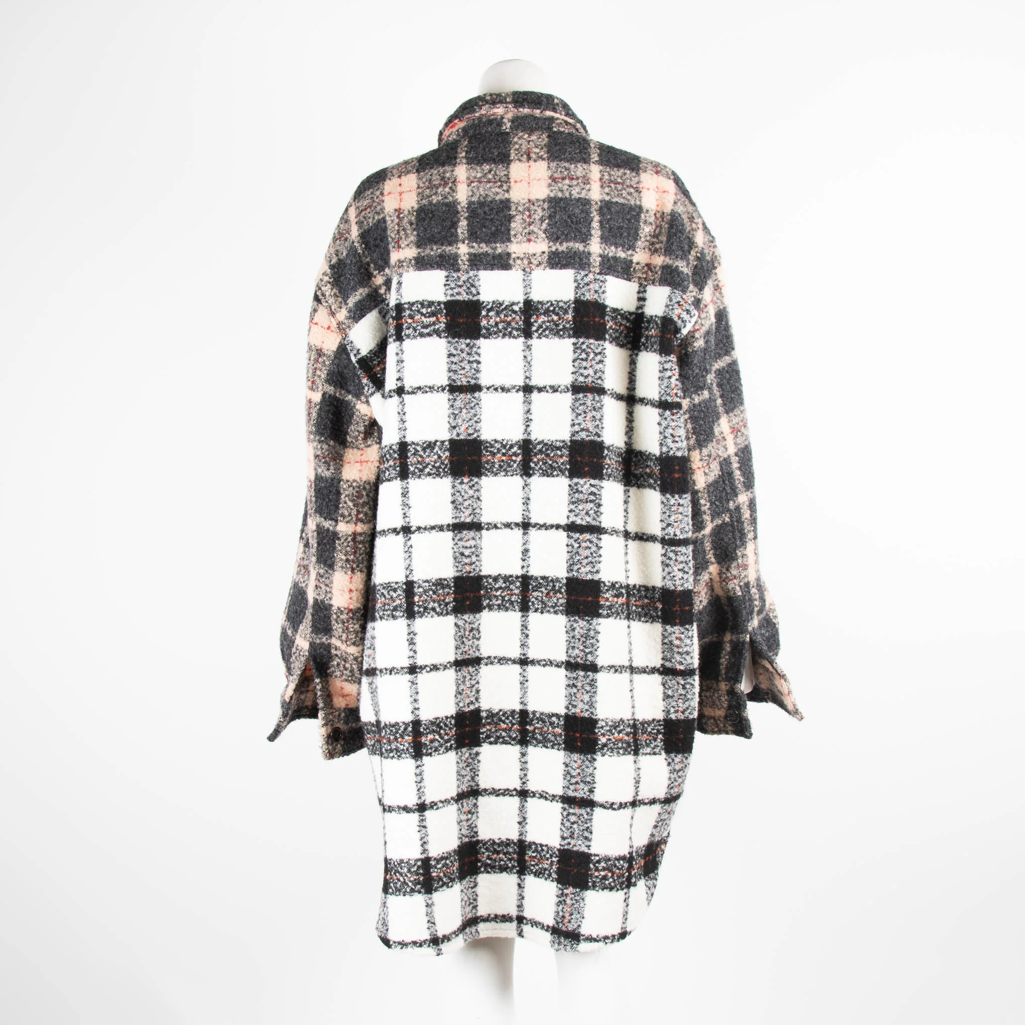 Munthe Tan Black White Check Overshirt - Image 3