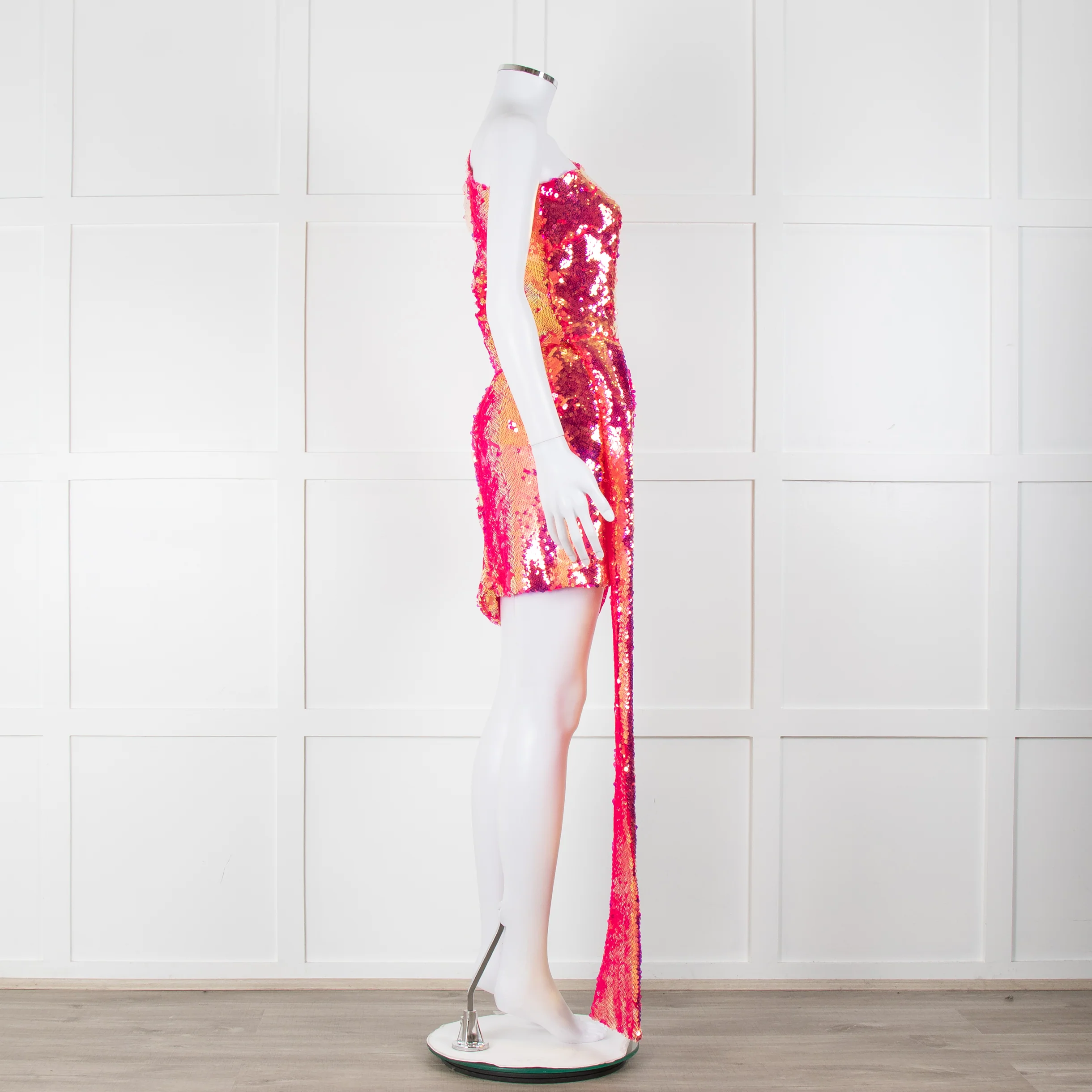Nadine Merabi Pink Sequin Celina Mini Dress - Image 3