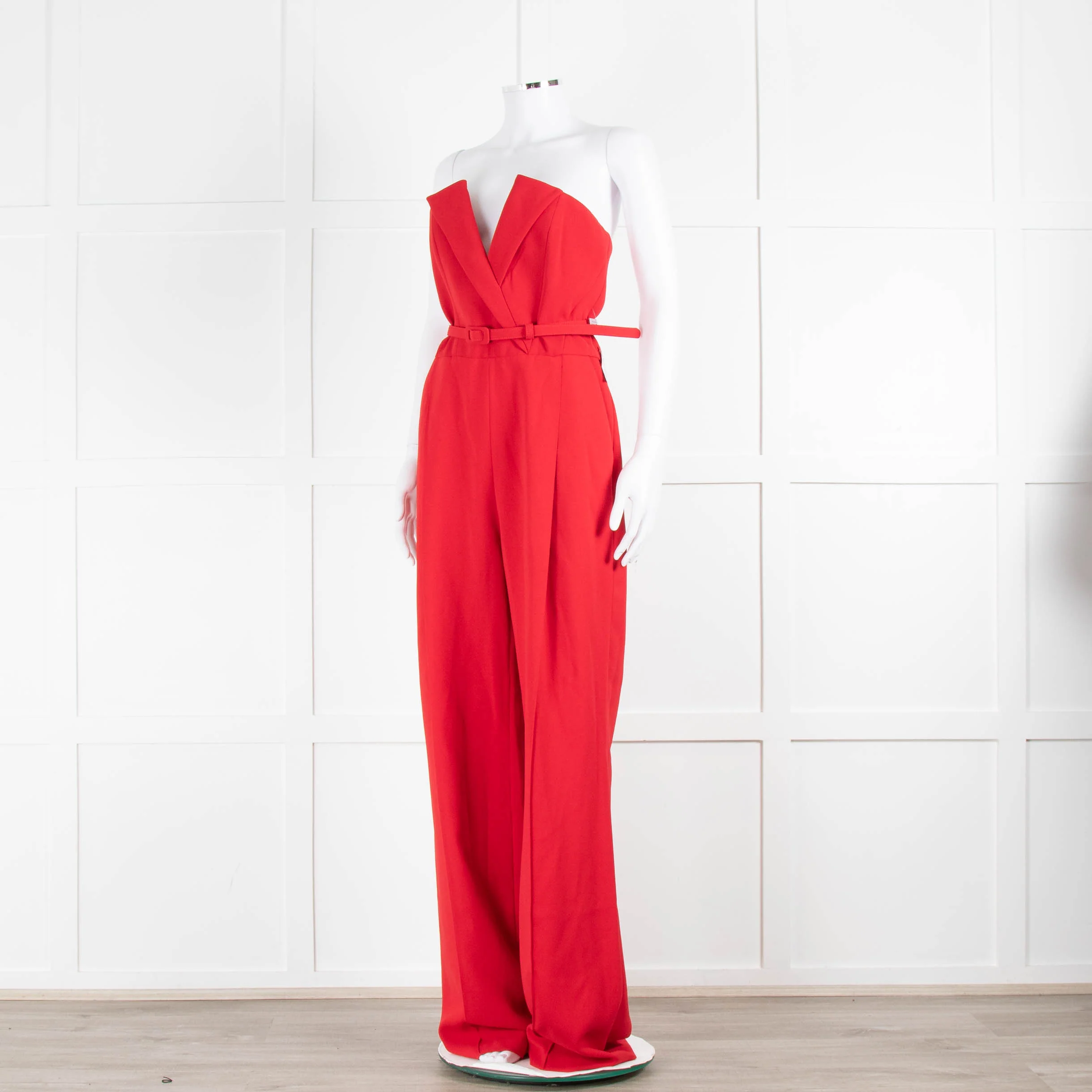 Nadine Merabi Vanessa Red Strapless Jumpsuit - Image 8