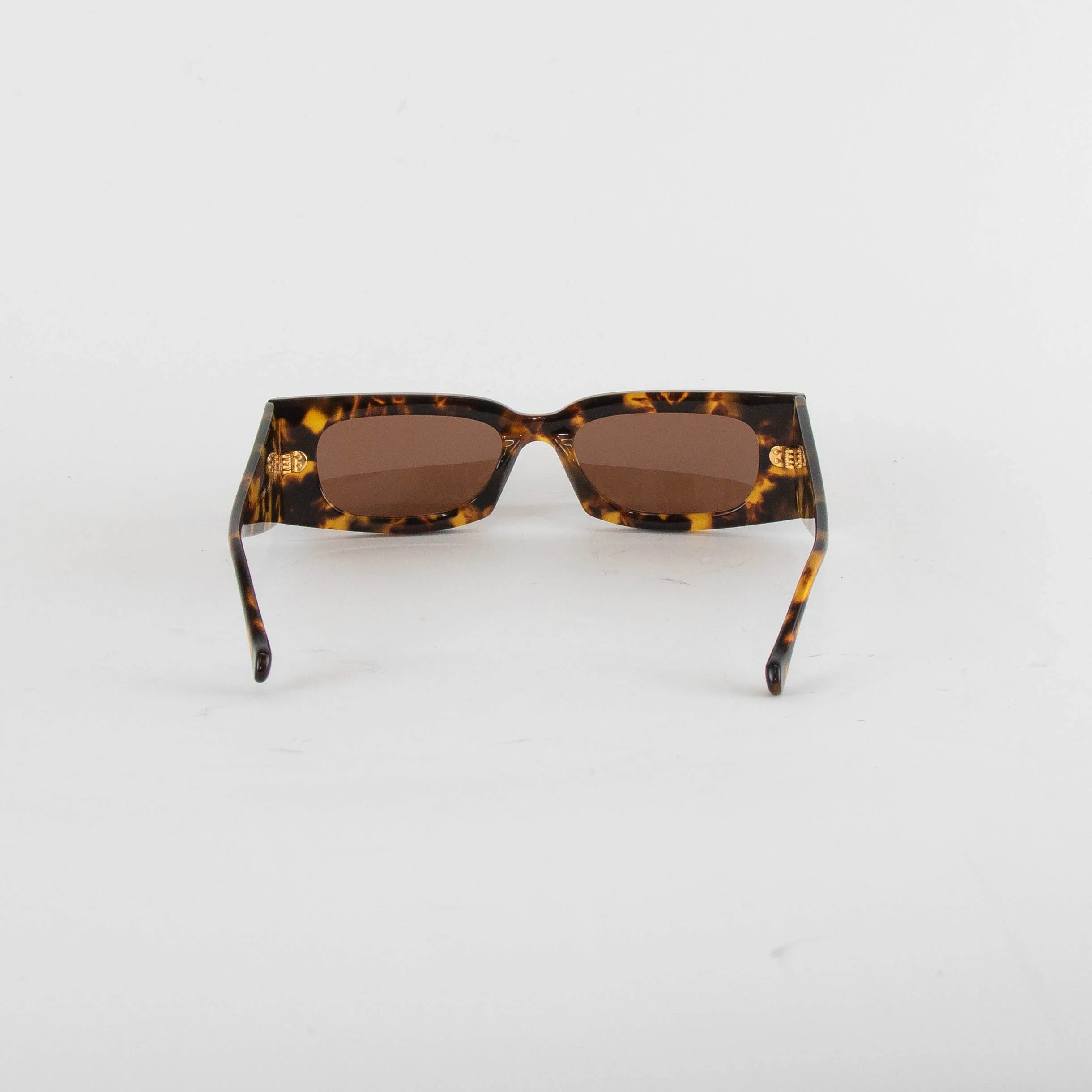 Nanushka Fenna Dark Amber Narrow Sunglasses - Image 6