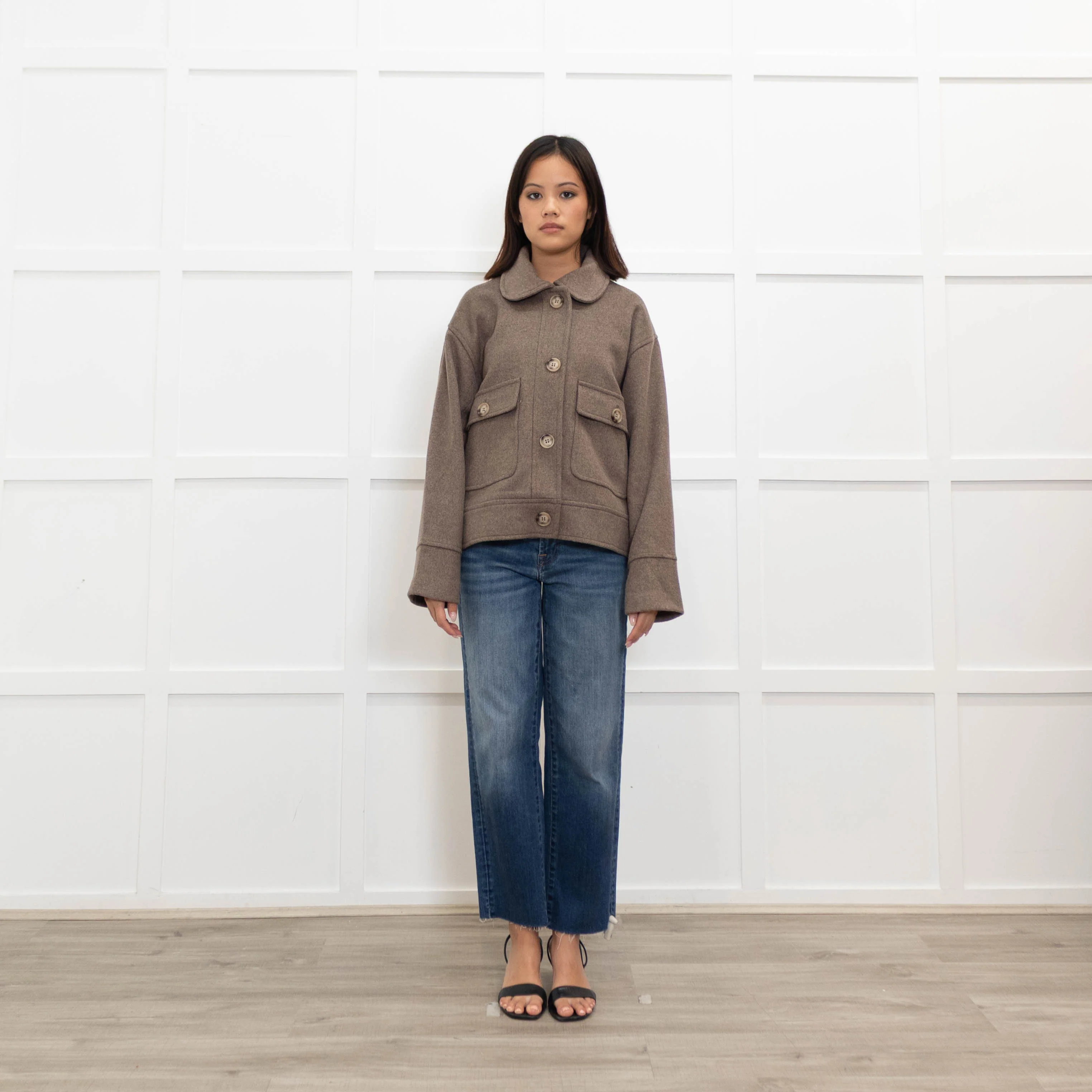 Neo Noir Brown Pitti Wool Mix Jacket