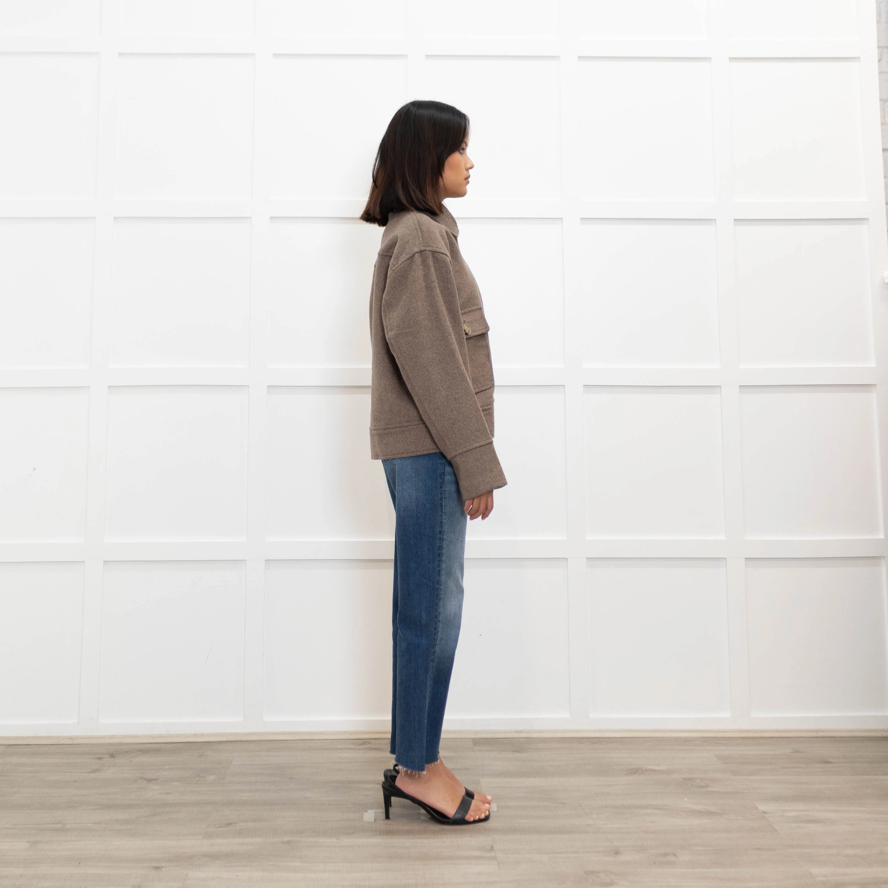 Neo Noir Brown Pitti Wool Mix Jacket - Image 4