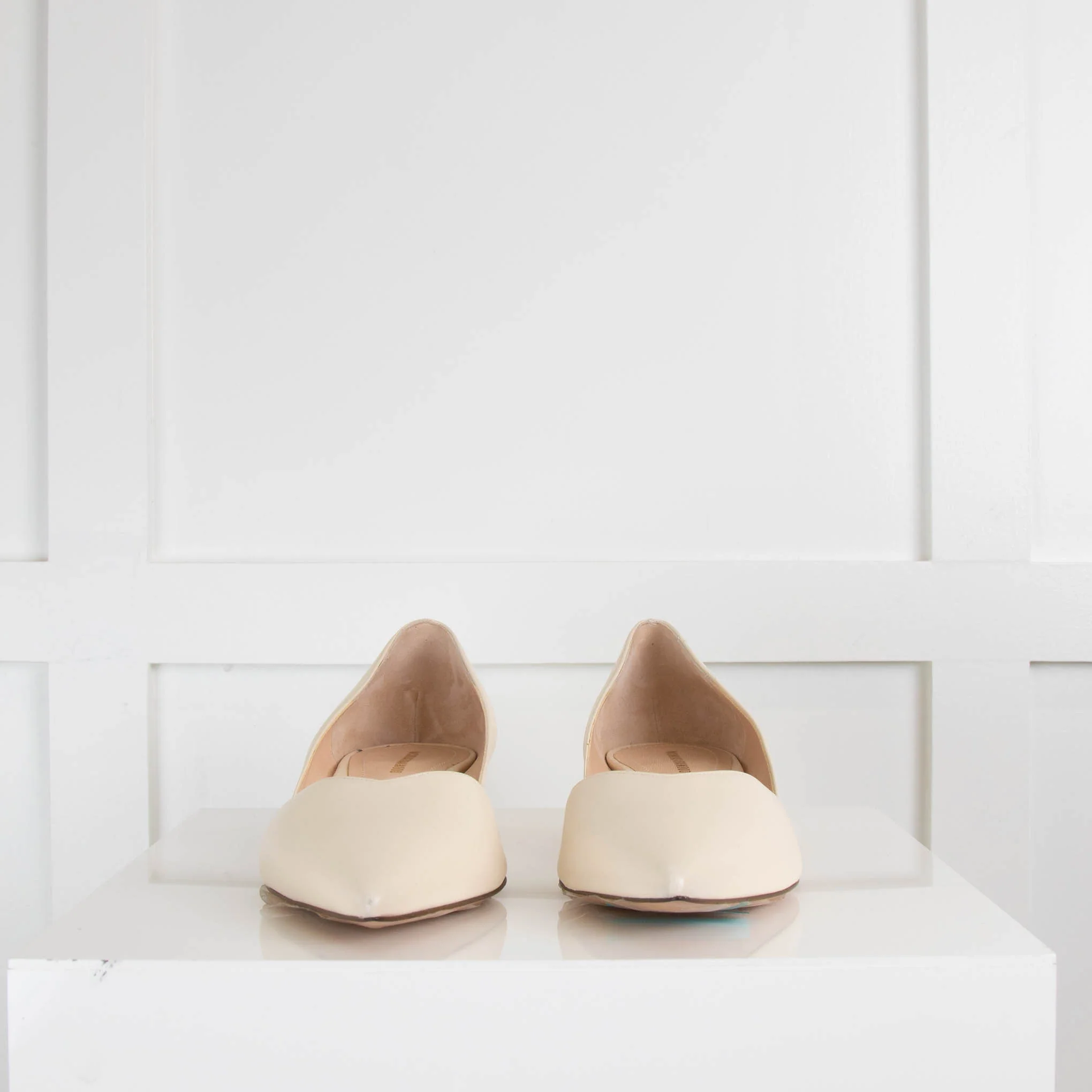 Nicolas Kirkwood Cream Pearl Heel Pointy Shoes - Image 2