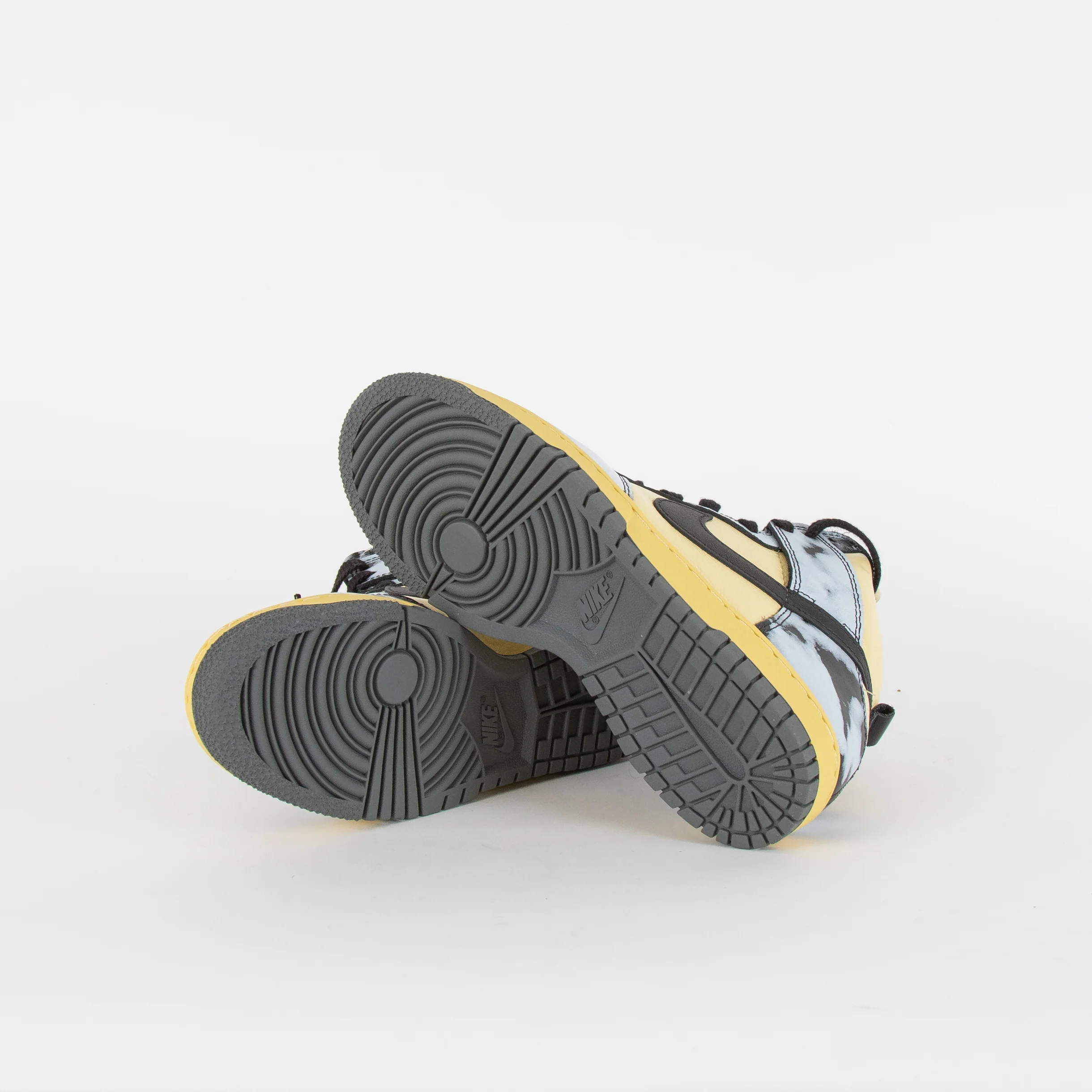 Nike Dunk 1985 Acid Wash in Lemon Drop, Black and Gold - Image 7
