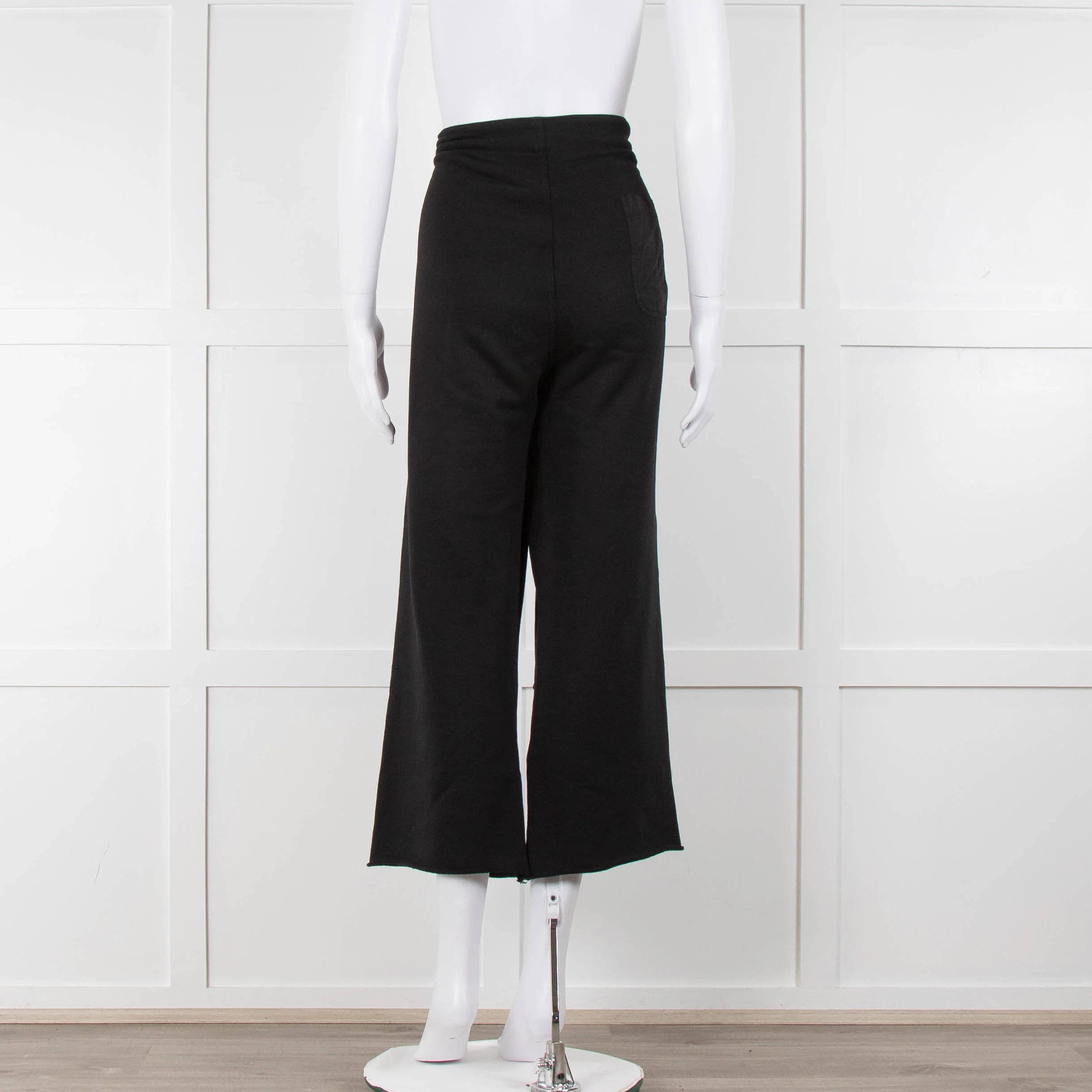 Nili Lotan Black Wide Leg Crop Jogger - Image 5