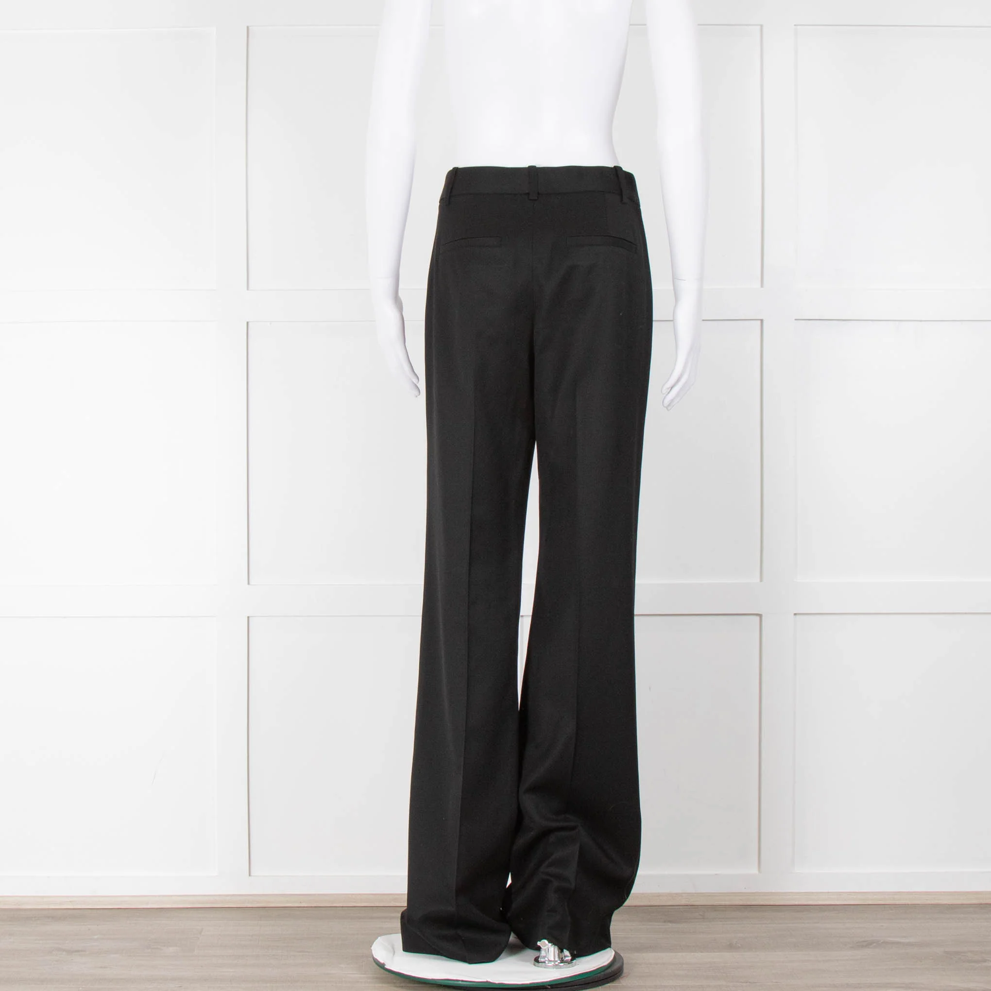Nili Lotan Black Wide Leg Trousers - Image 3
