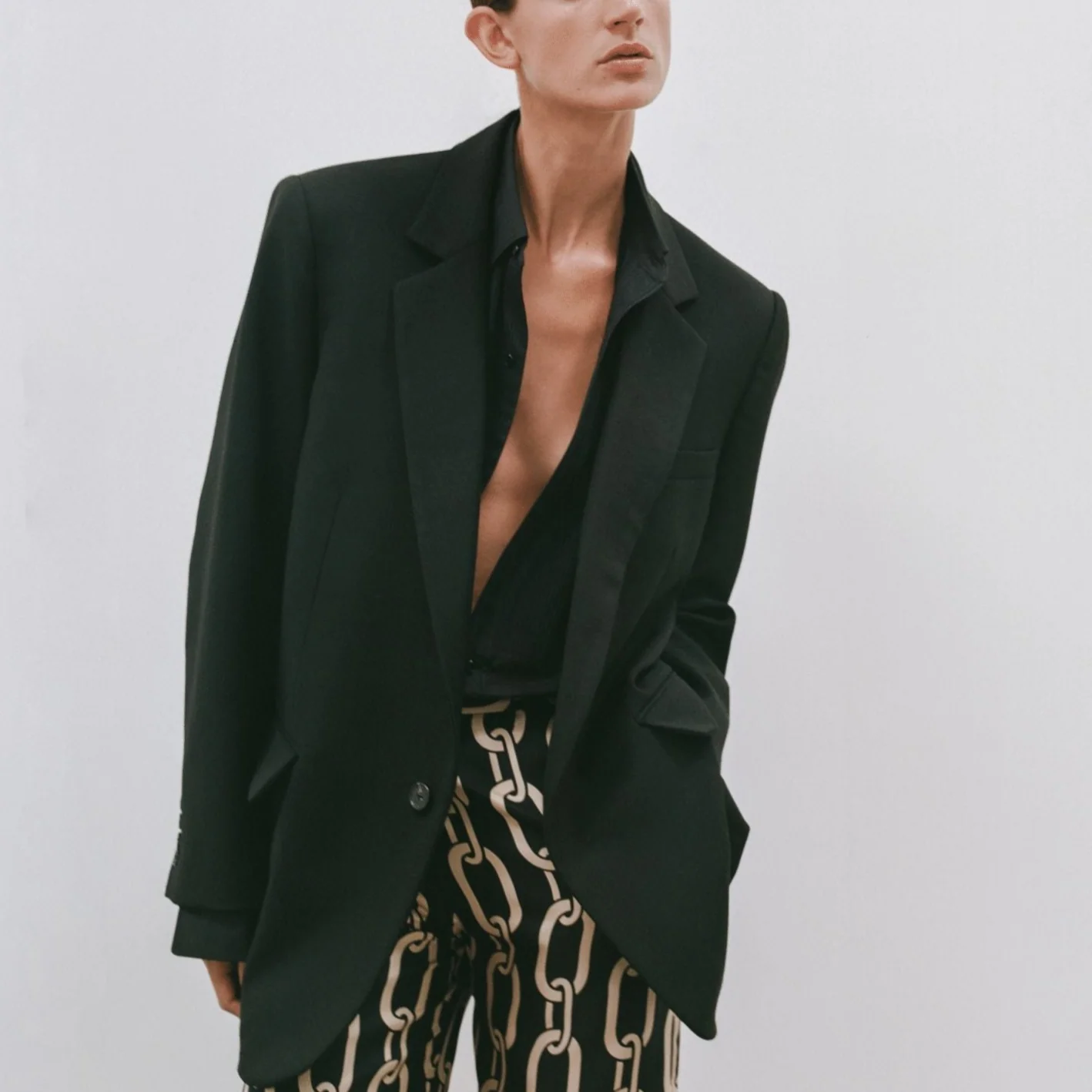 Nili Lotan Diane Blazer in Black - Image 3
